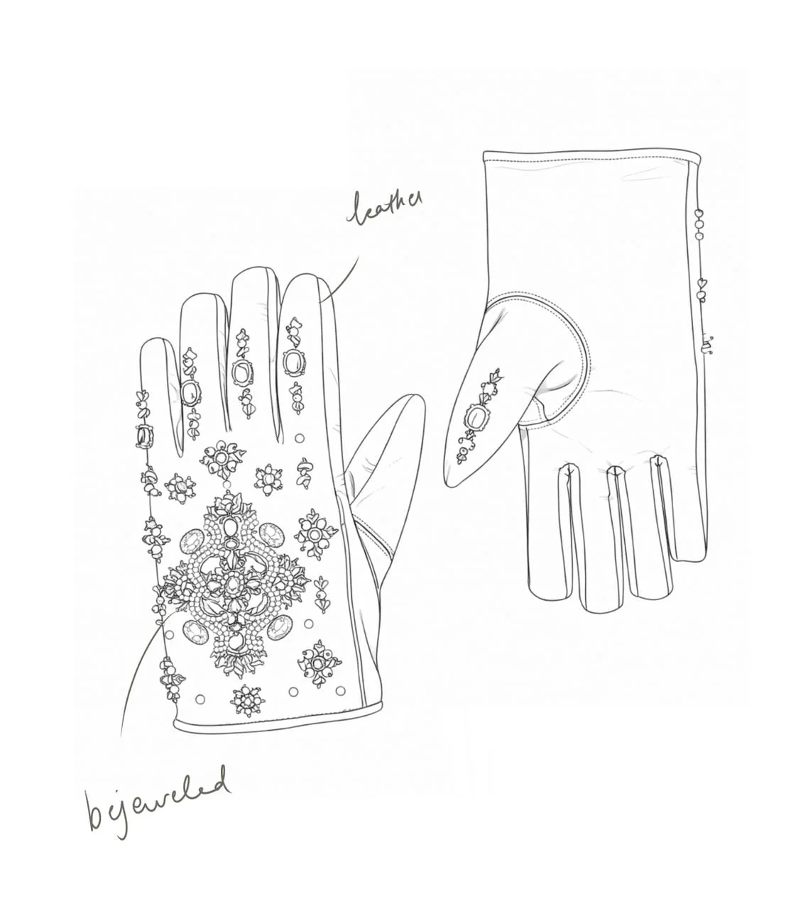 Kahani hand-embroidered gloves - Image 12