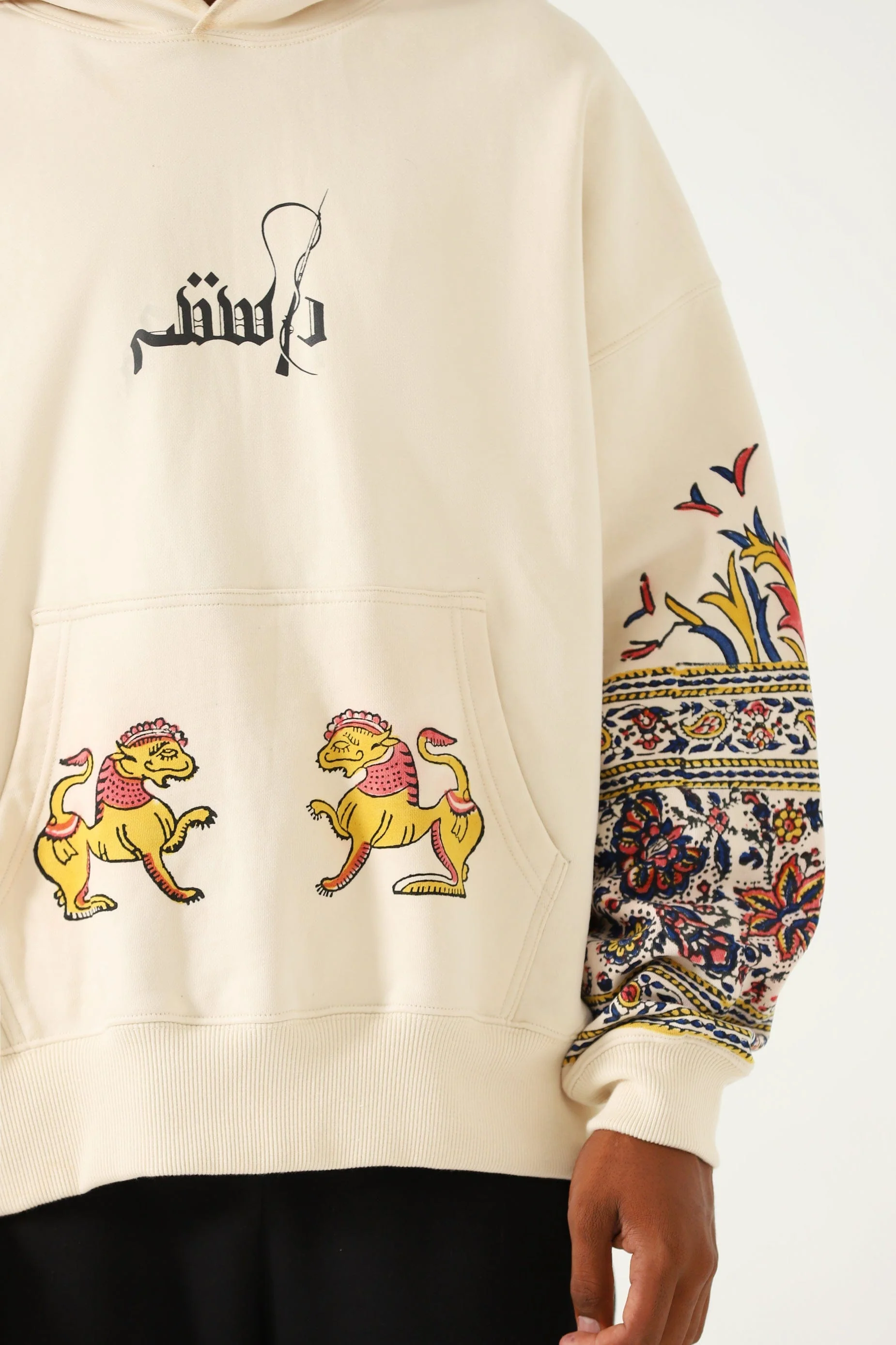 "Kalamkaar" hand block print hoodie V3 - Image 5