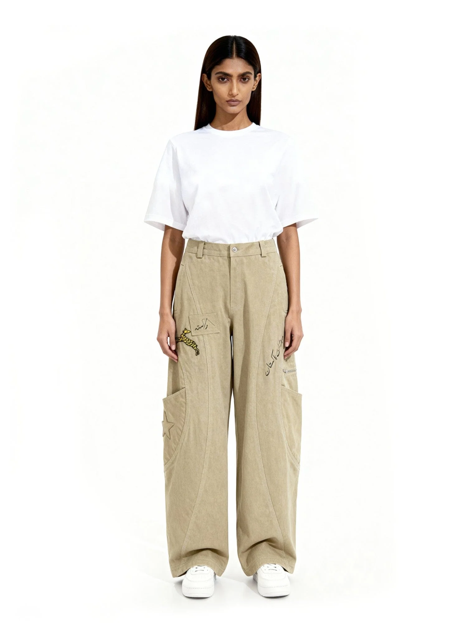 Khaki denim pants - Image 8