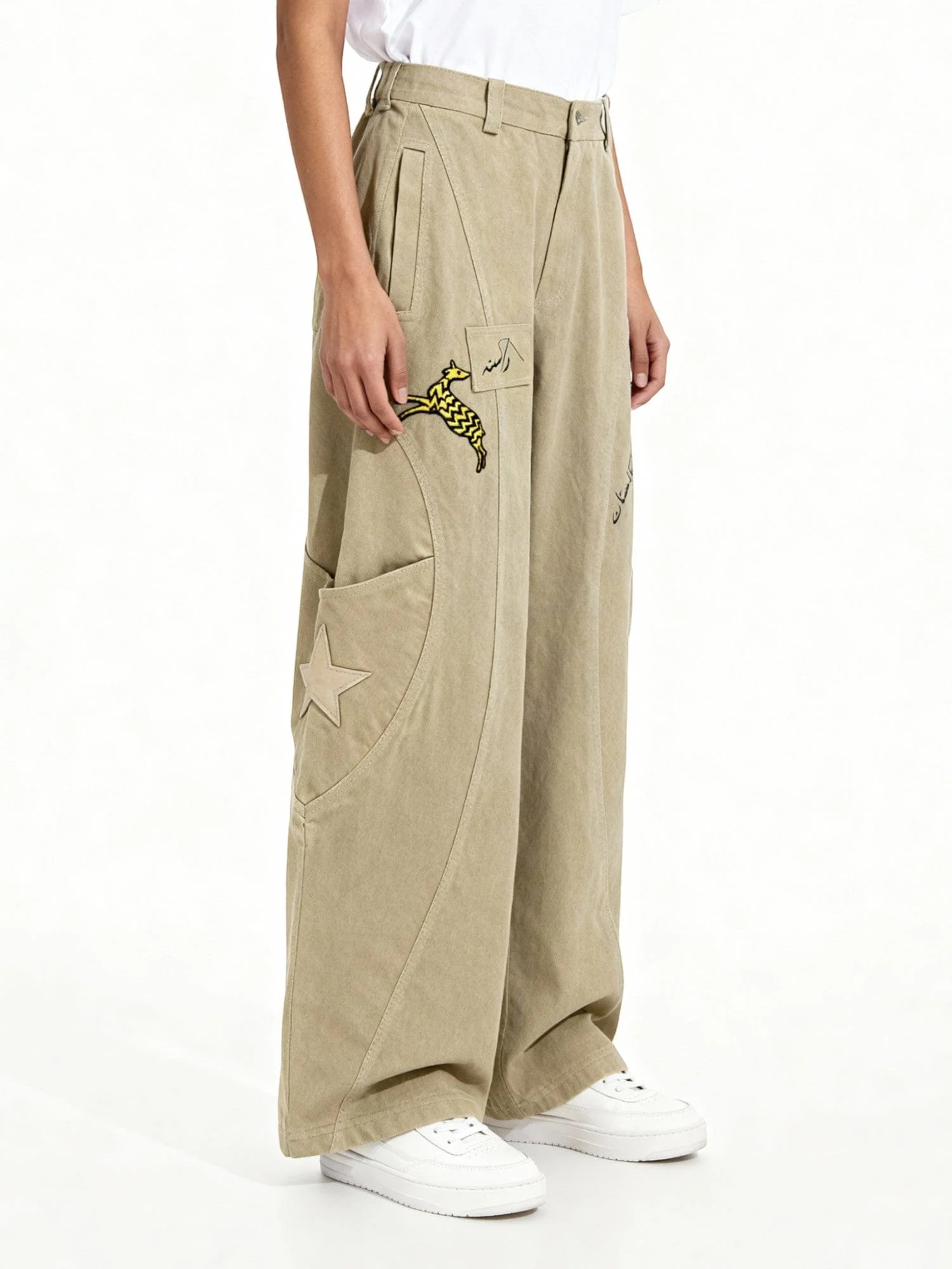 Khaki denim pants - Image 9
