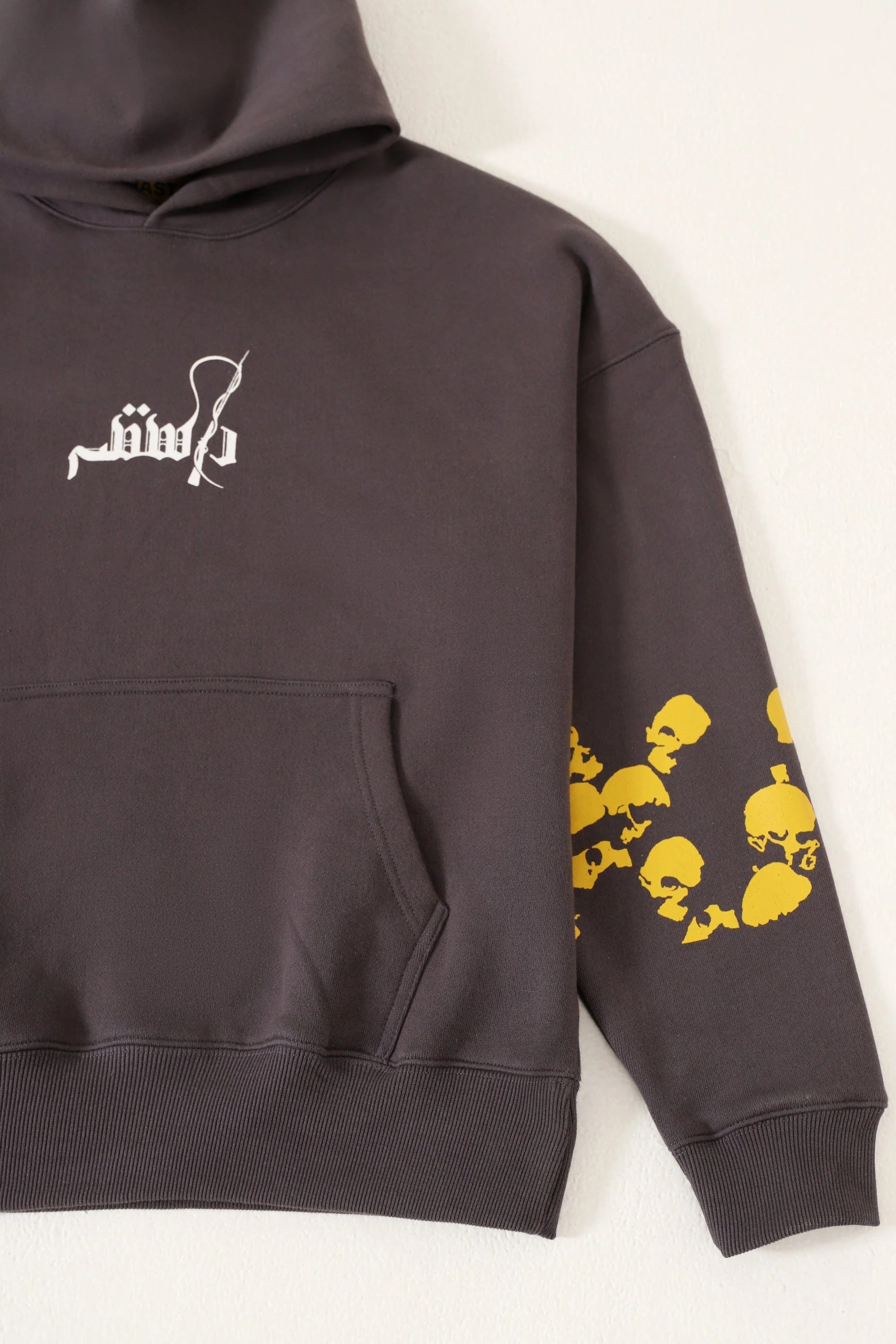 "Loot liya" patchwork grey hoodie - Image 10