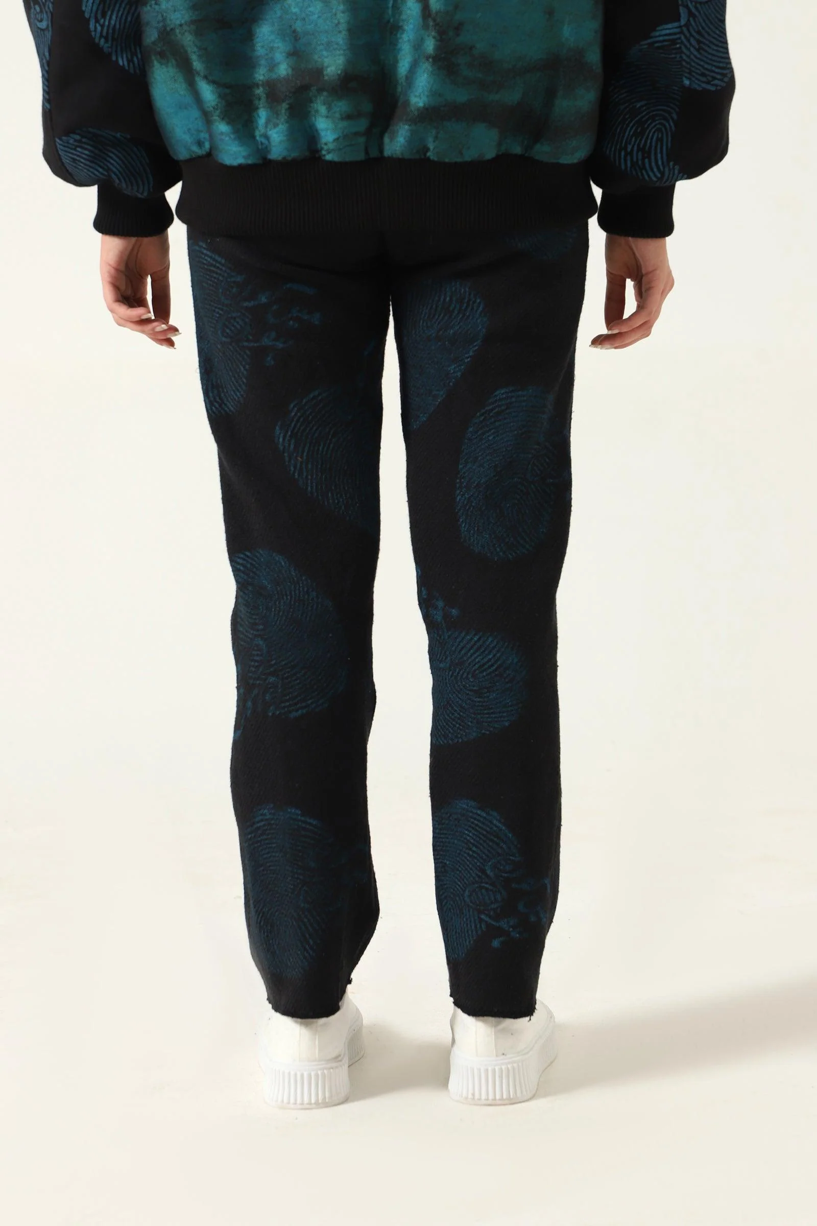 "Who am I" handprinted trousers - Image 7