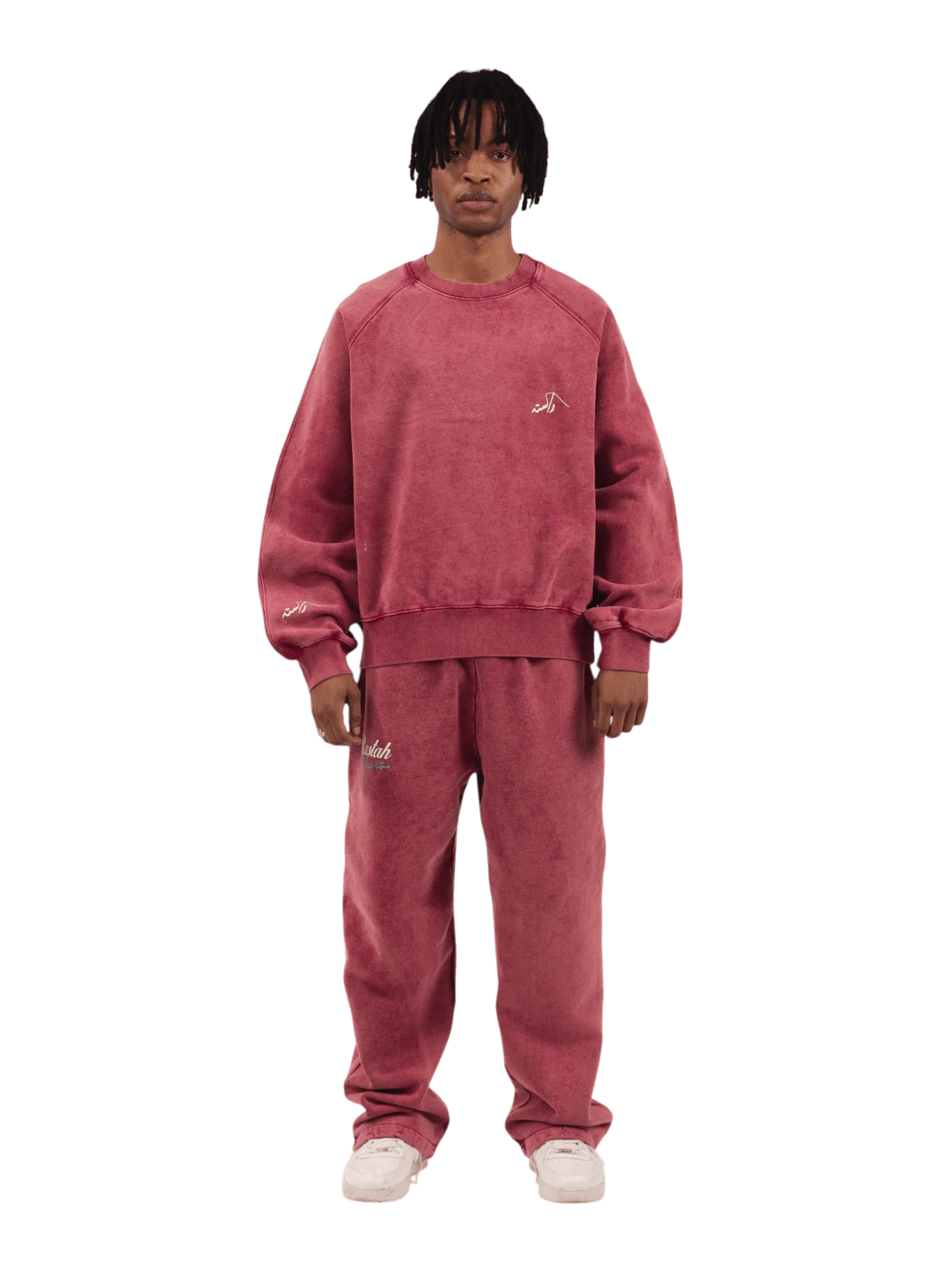 Maroon acid wash made in PAK sweatshirt (V4) - Image 5