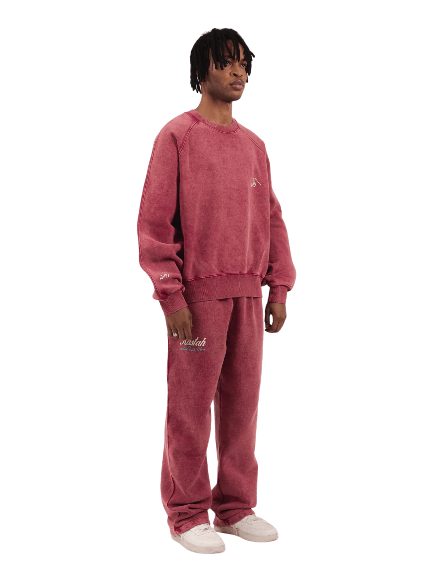 Maroon acid wash made in PAK sweatshirt (V4) - Image 7