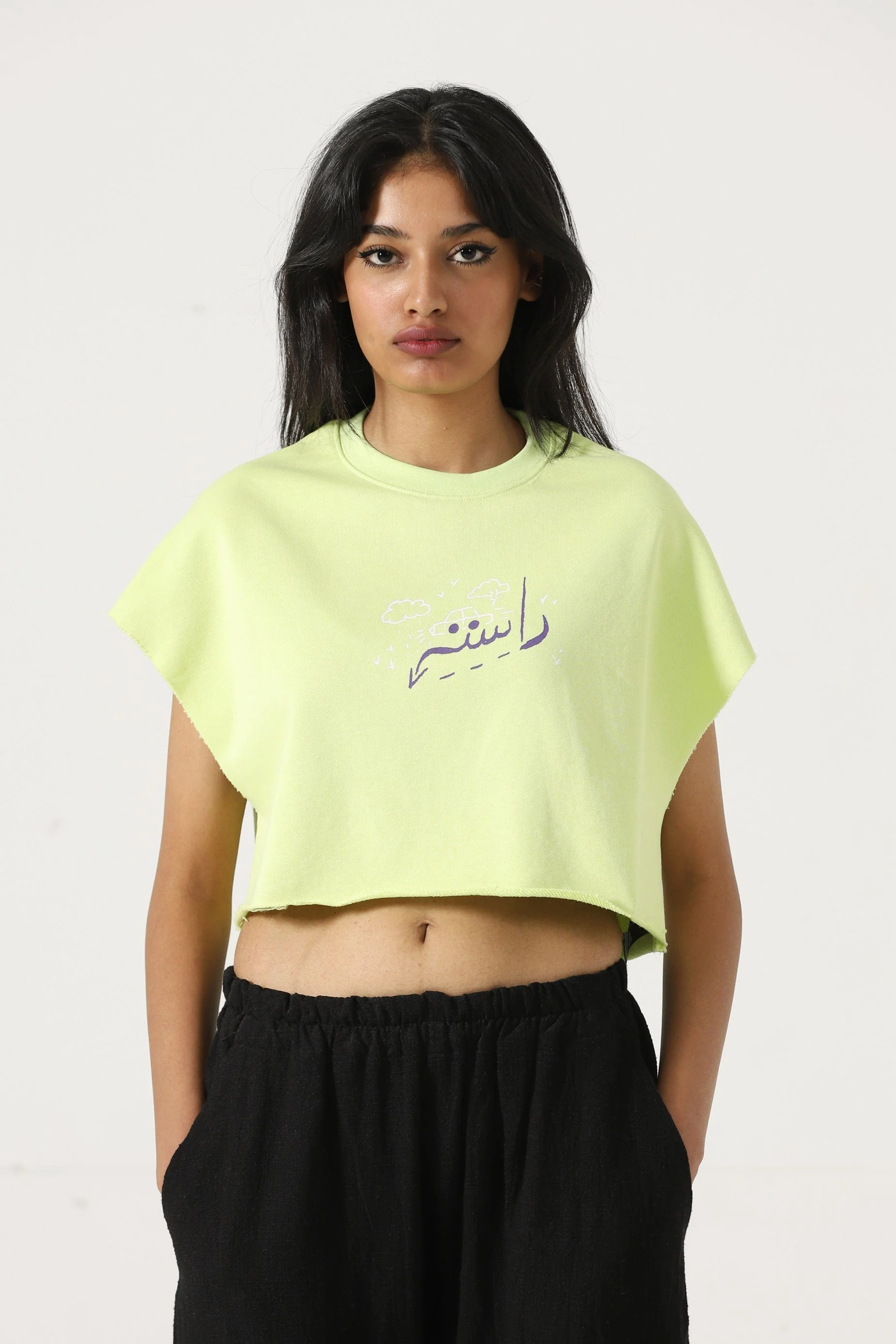 "Mehran" pistachio crop top - Image 2