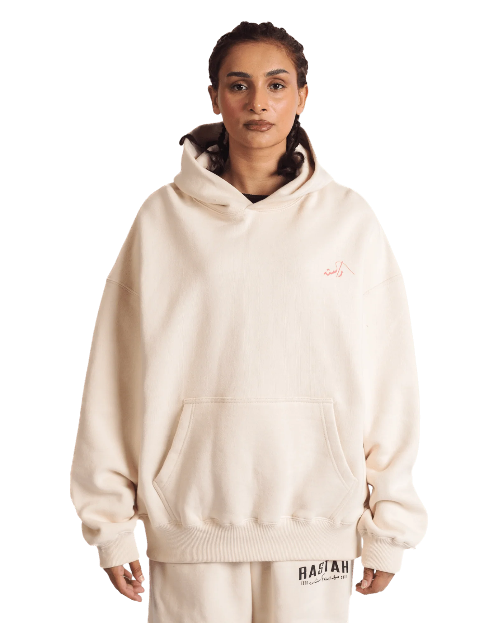 "Metropolis dream" beige hoodie - Image 4