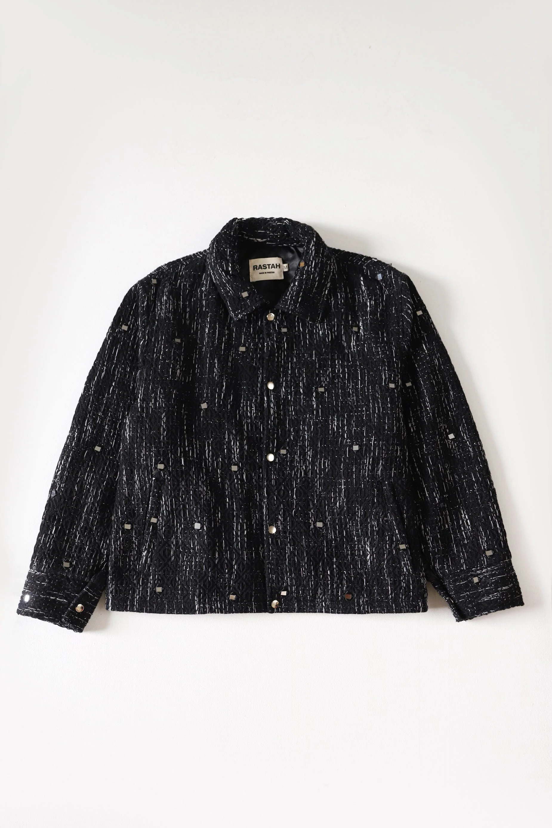 Handwoven mirror jacket