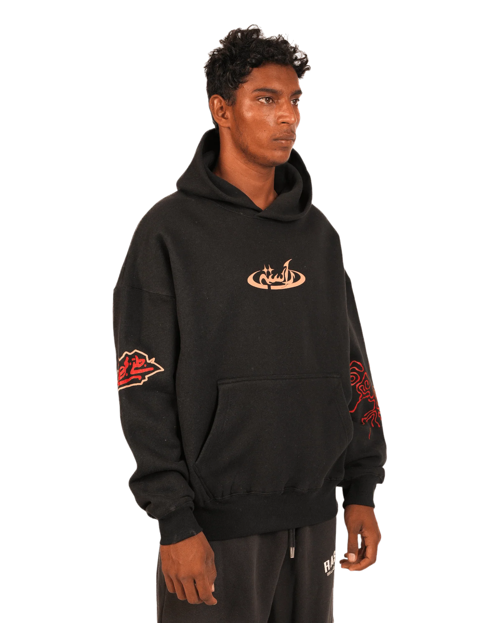"Molten" black hoodie - Image 6