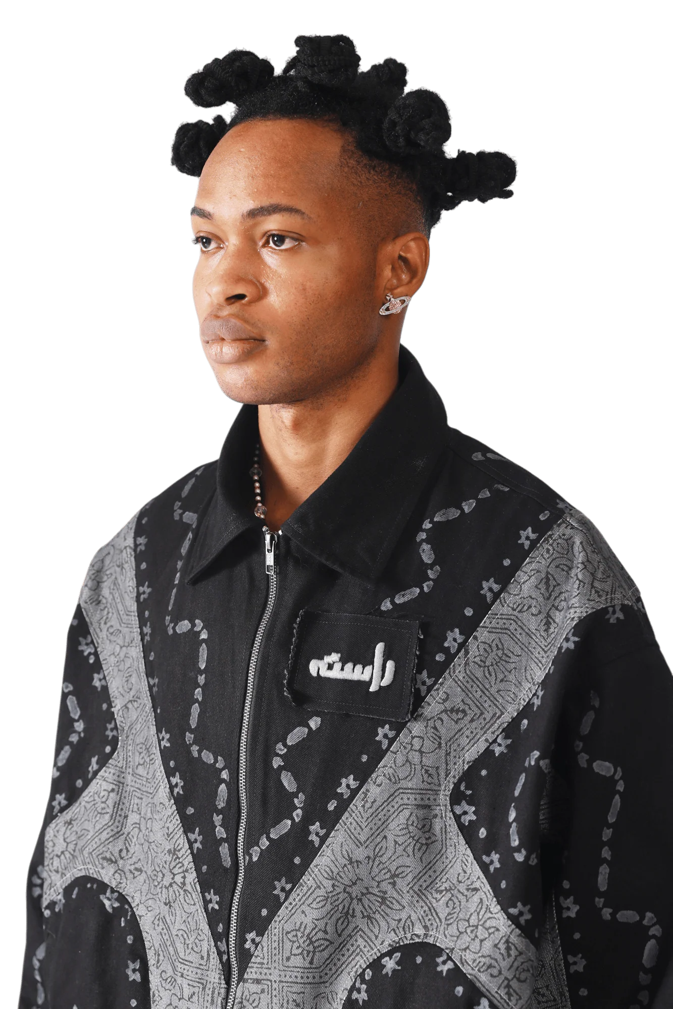Monochrome panels jacket - Image 6