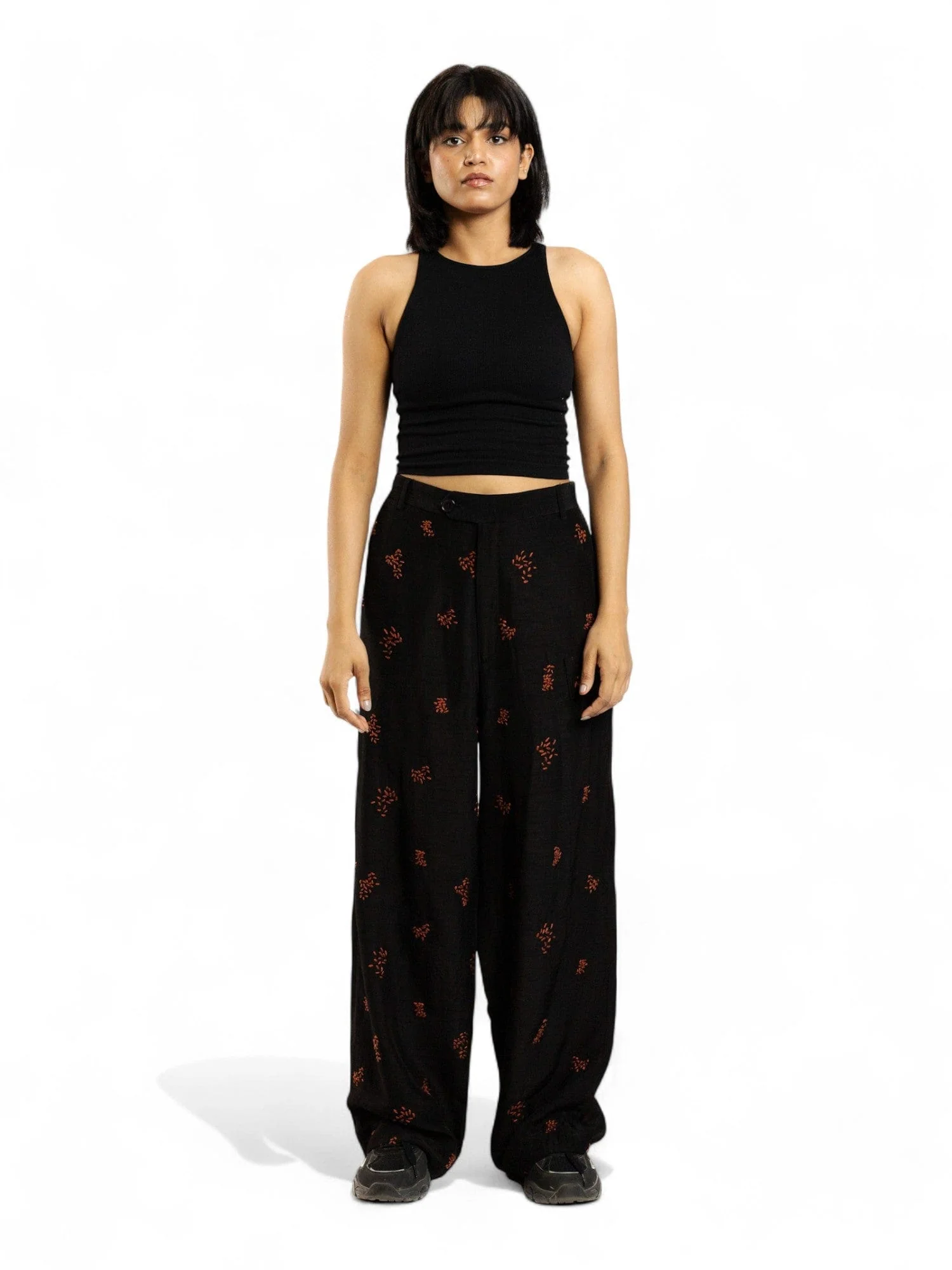 Moonlit garden silk pants - Image 10