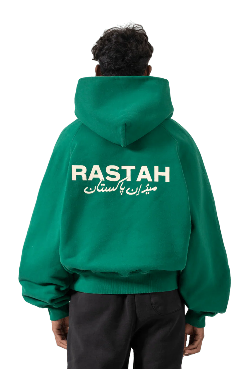 Moss green made in PAK hoodie (V2) - Image 2