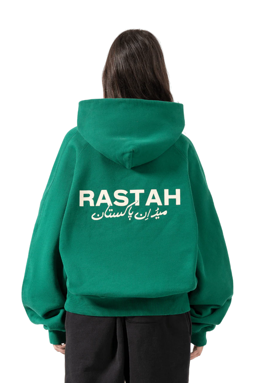 Moss green made in PAK hoodie (V2) - Image 9