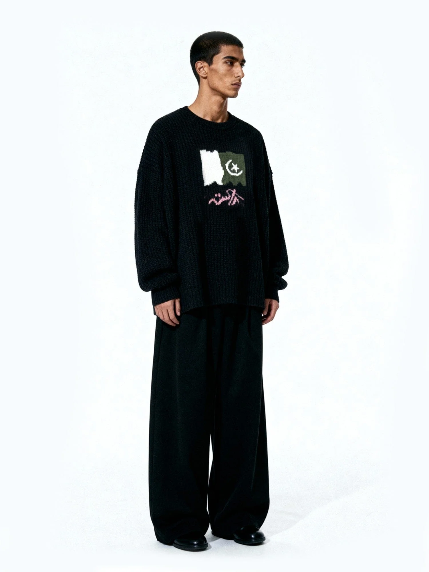 "Pakistan" chunky knit wool sweater - Image 6