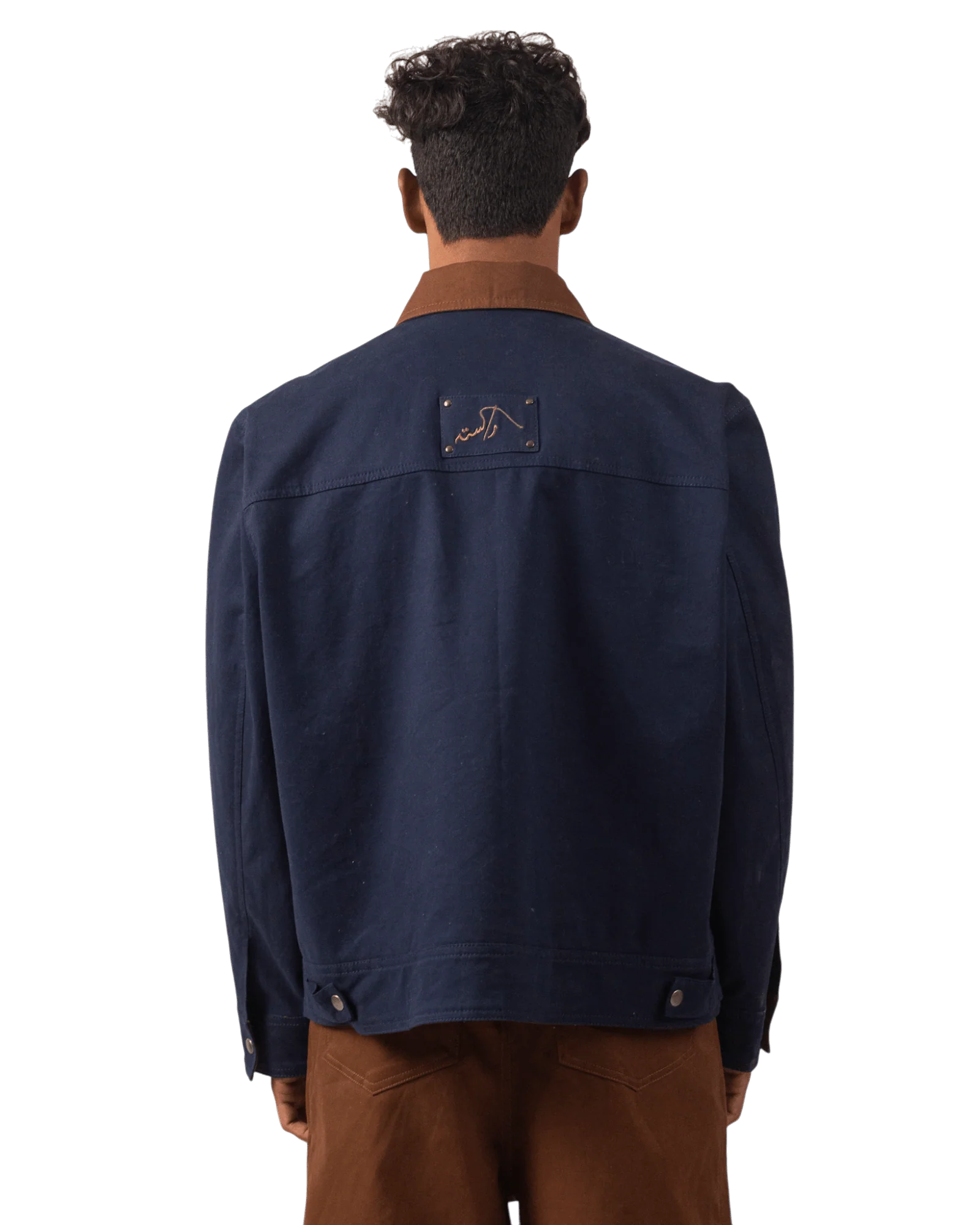 Navy blue twill jacket - Image 4