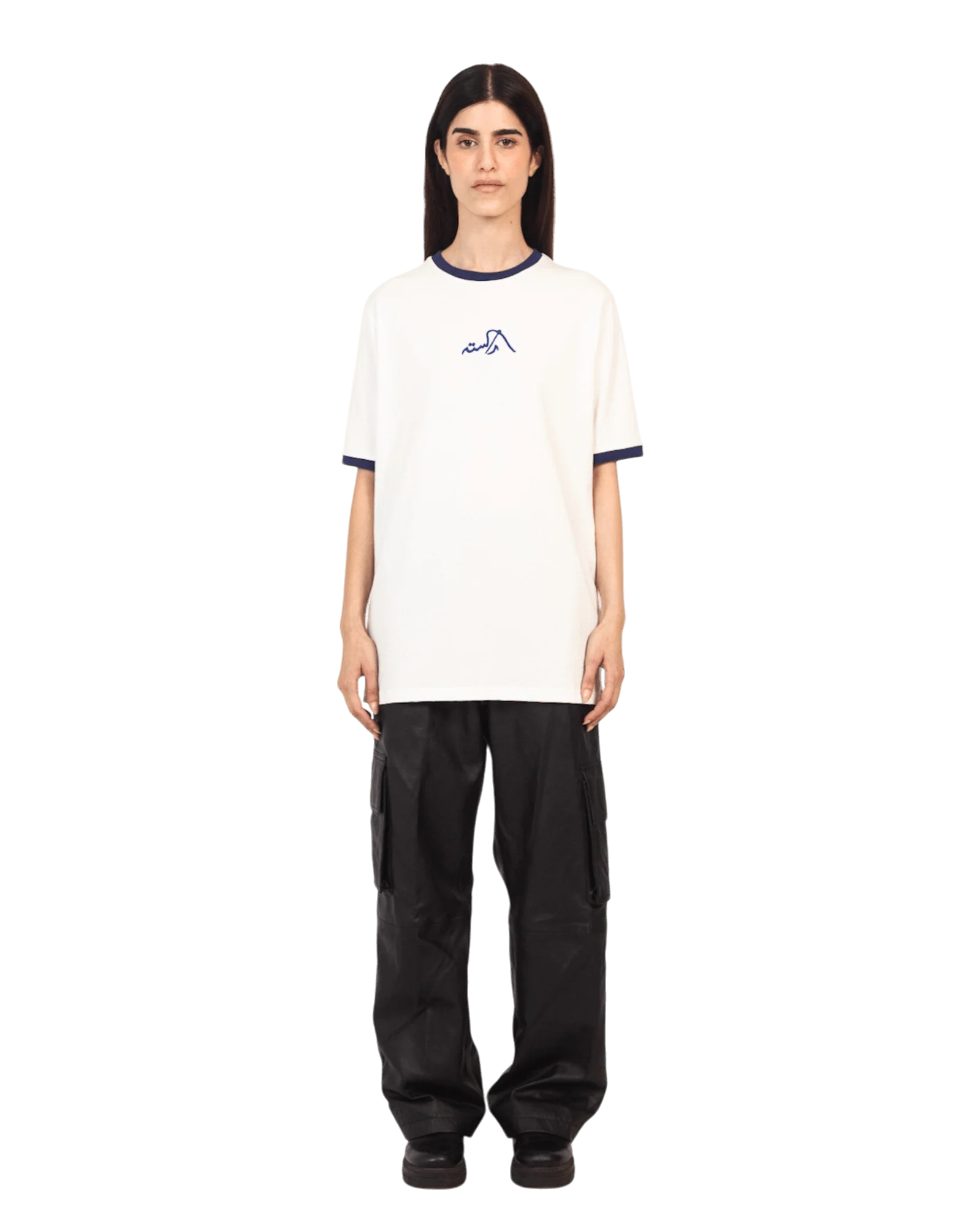Navy regular fit embroidered logo T-shirt - Image 8