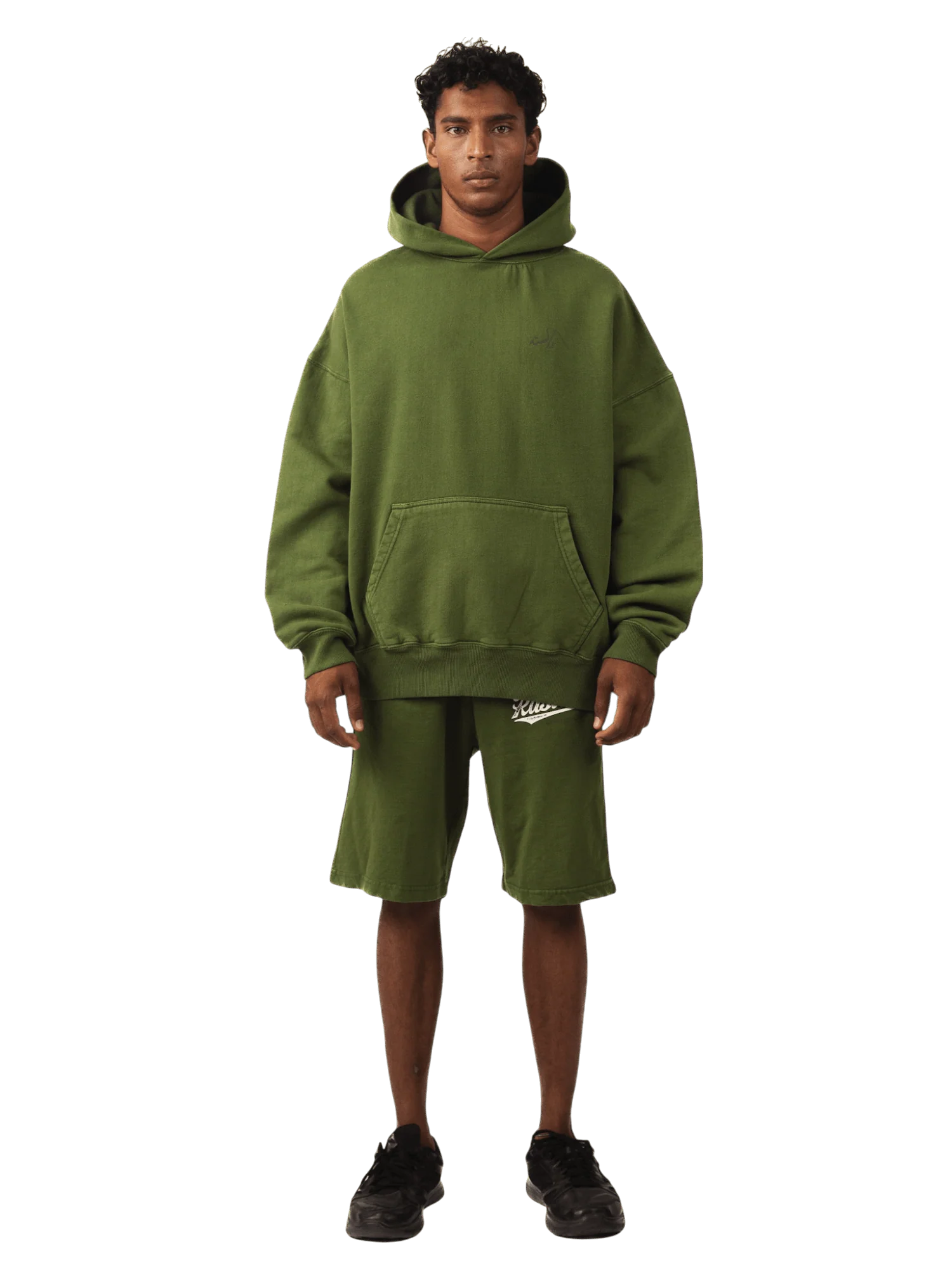 Olive green made in PAK hoodie (V5) - Image 3