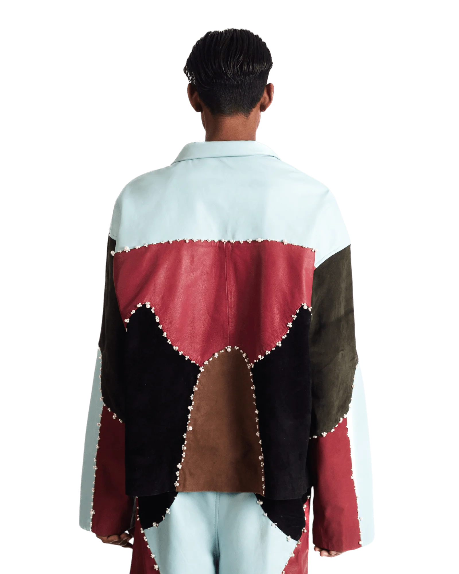 "Opus" panel leather jacket - Image 8