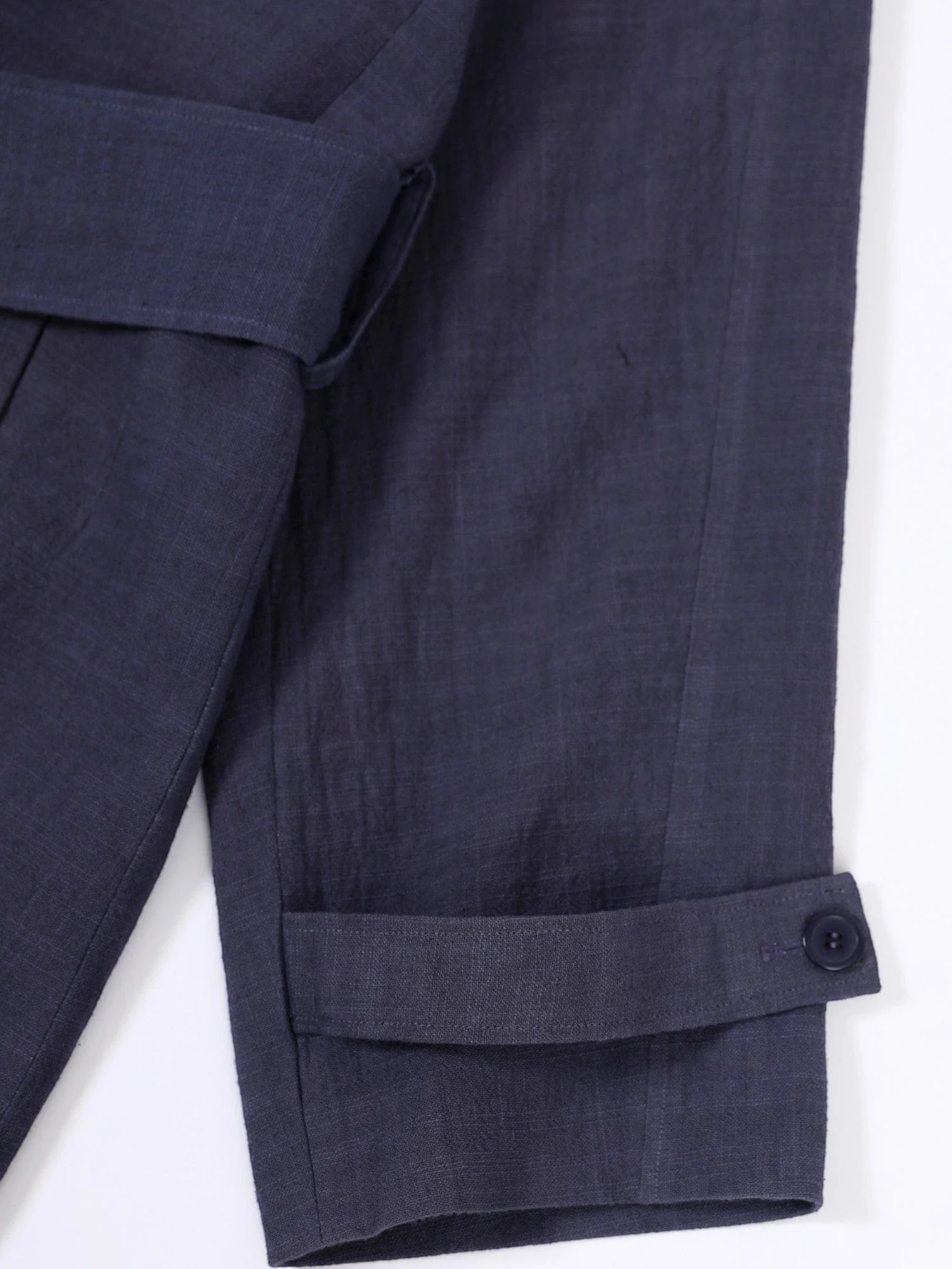 Oversized slate grey trench coat - Image 16
