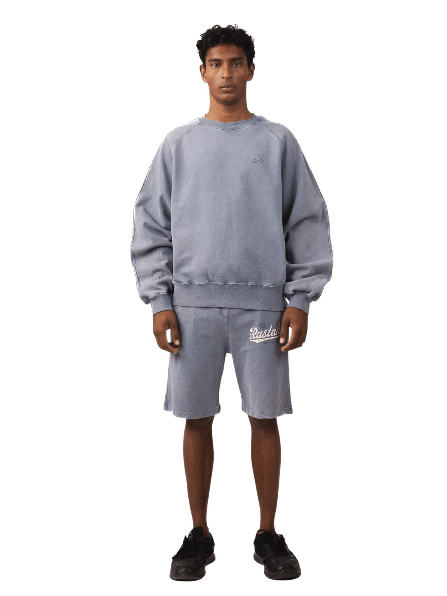 Pale iris acid wash made in PAK sweatshirt (V5) - Image 3