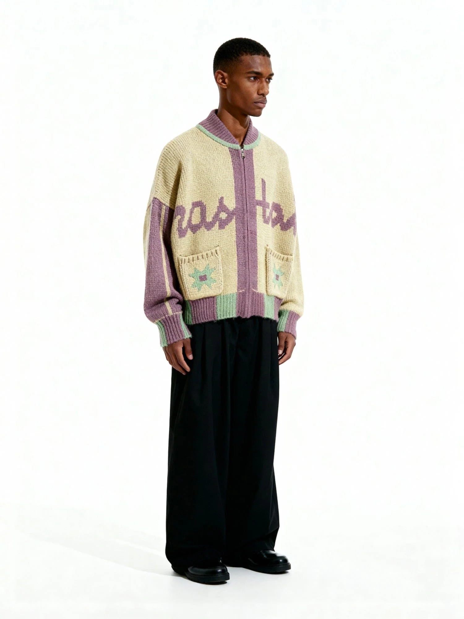 "The year was 2005" jacquard zip sweatshirt - Image 6