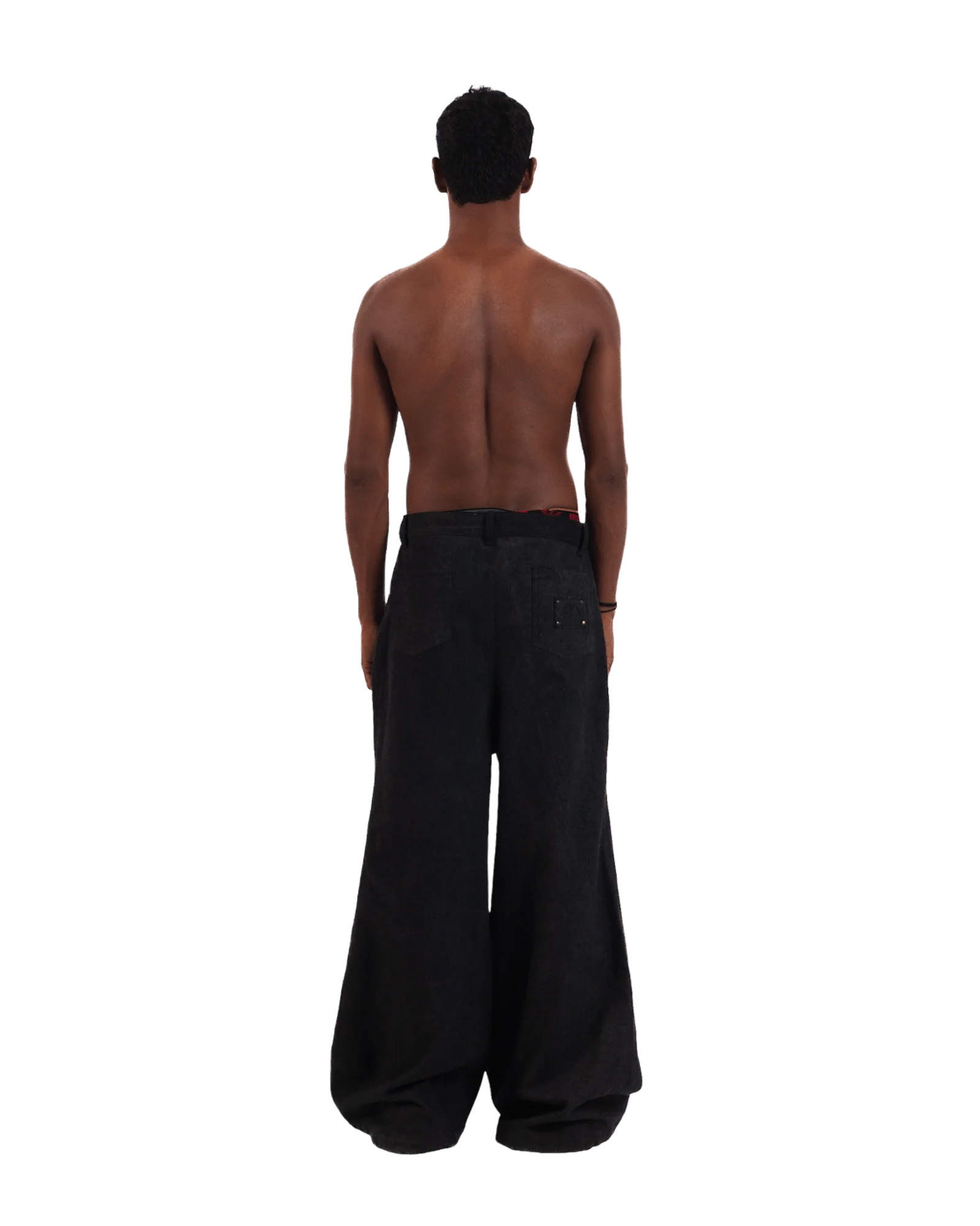"Eclipse elegance" wide flared denim trousers - Image 6