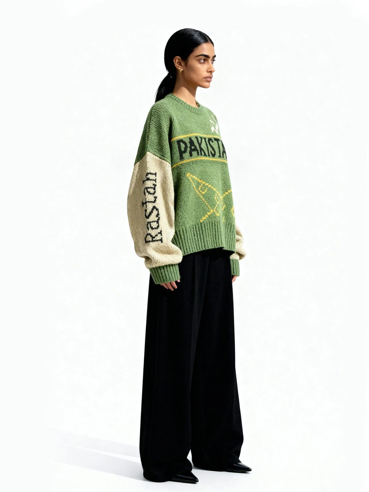 Team Pakistan jacquard sweater - Image 9