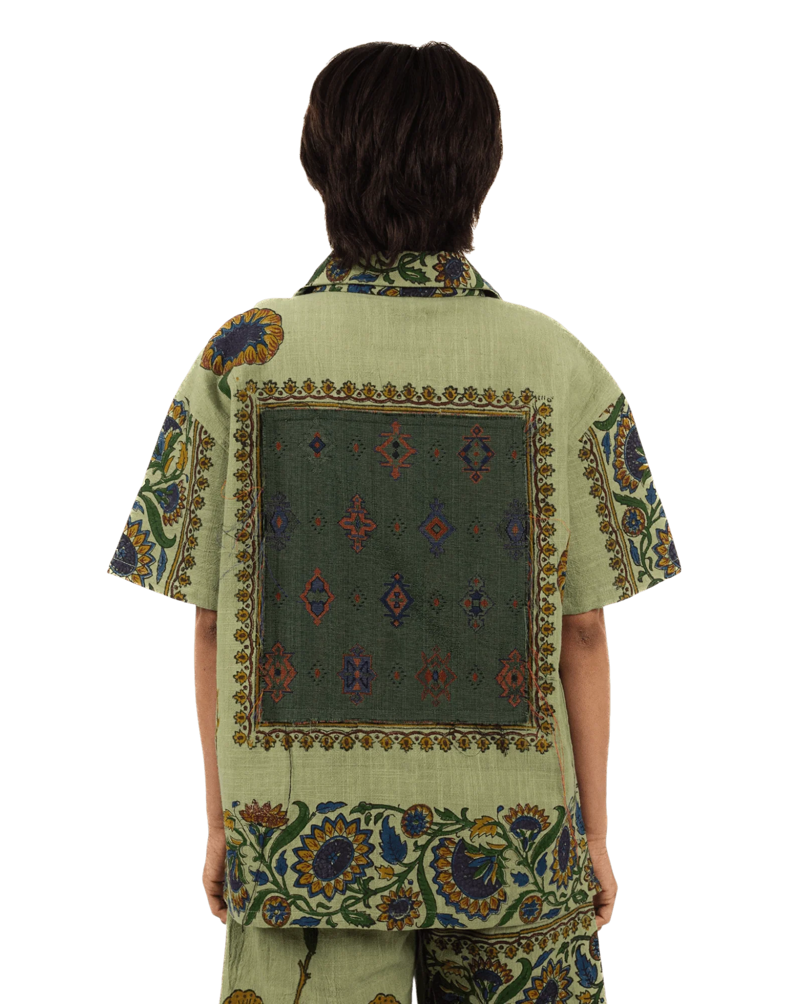 Petals of time block print shirt - Image 12