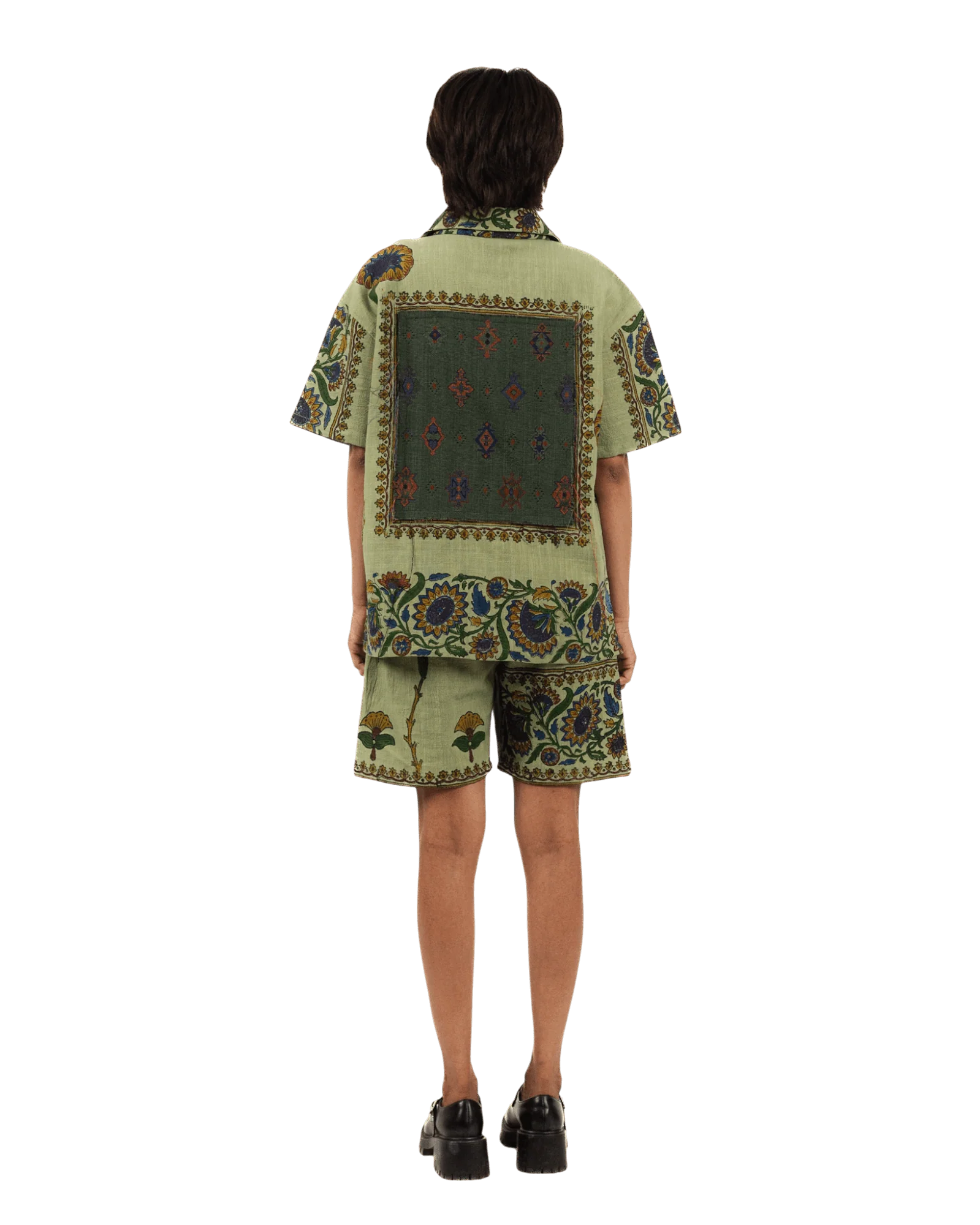 Petals of time block print shirt - Image 13