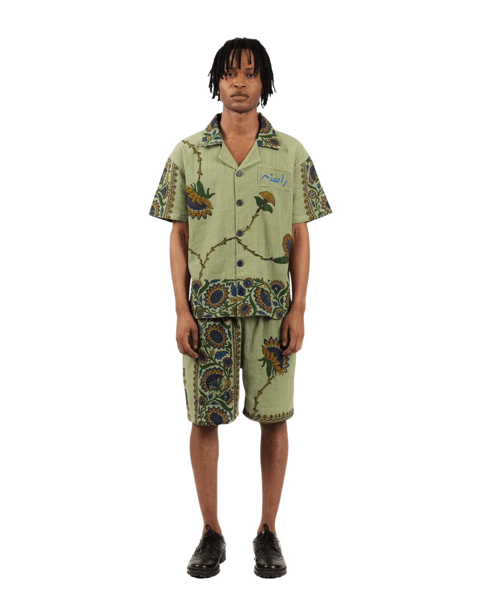 Petals of time block print shirt - Image 4