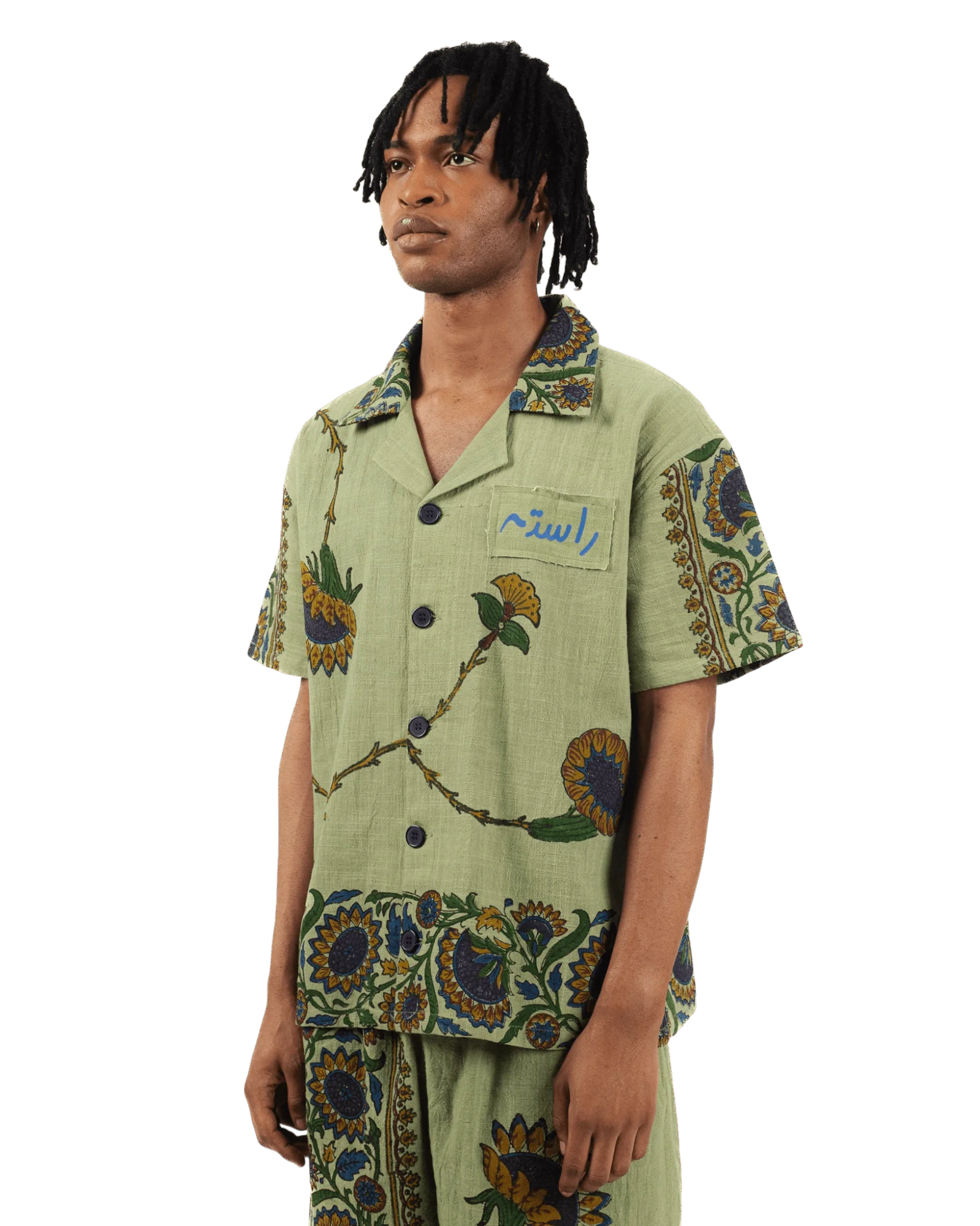 Petals of time block print shirt - Image 5