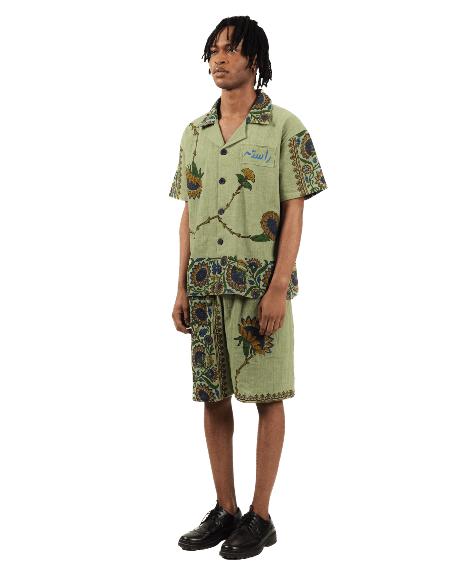 Petals of time block print shirt - Image 6