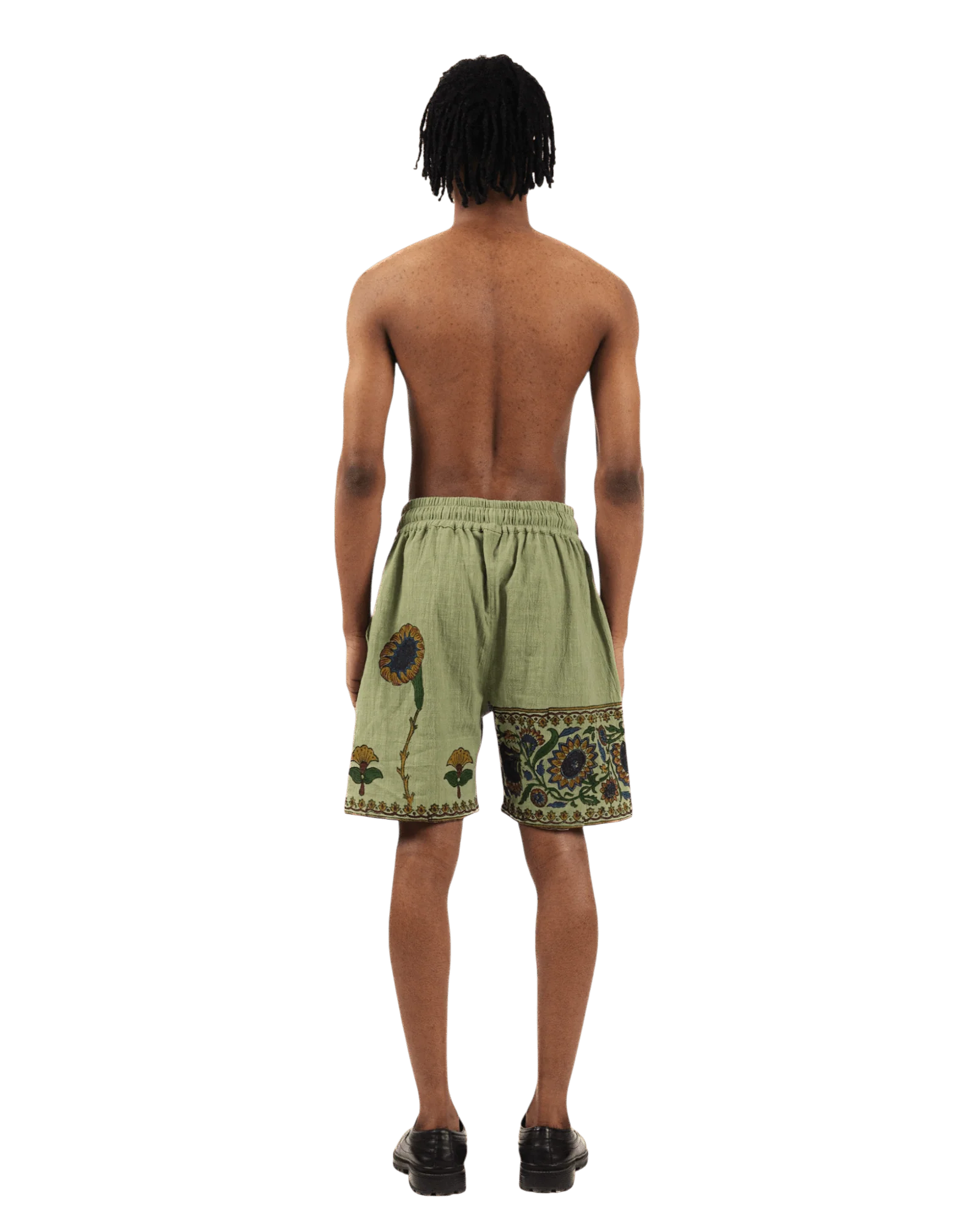 Petals of time block print shorts - Image 8