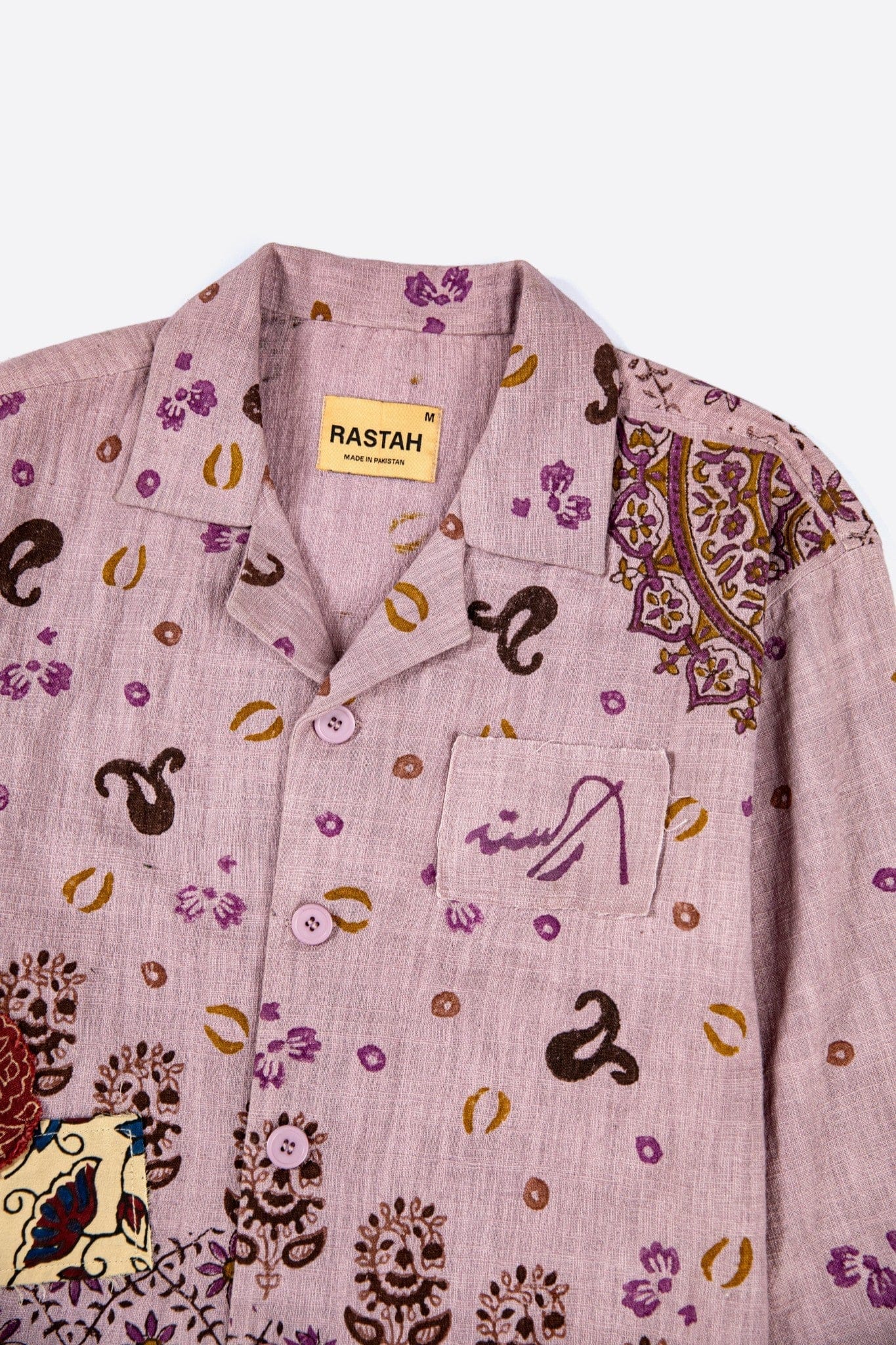 Pink blockprint button-down - Image 11