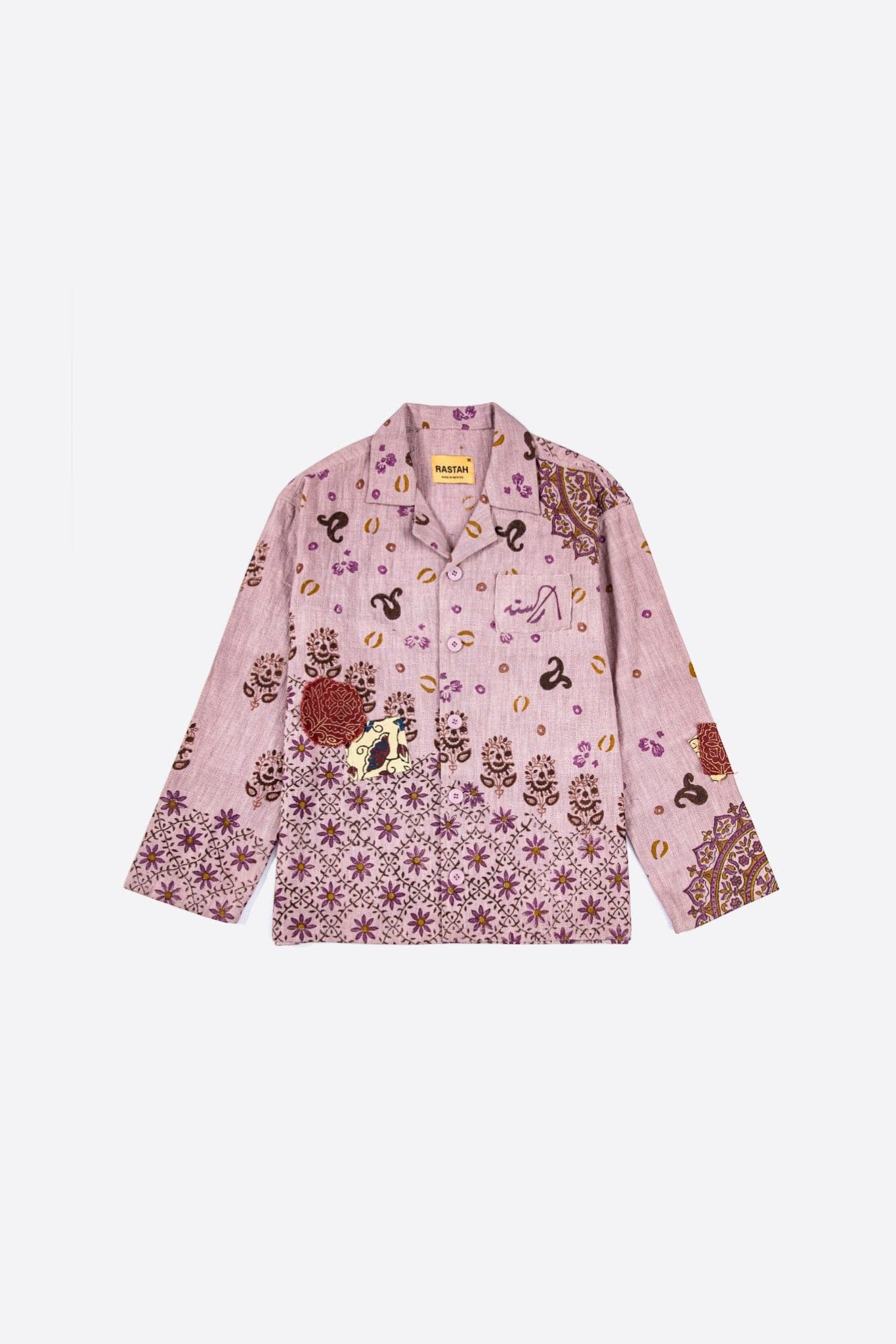 Pink blockprint button-down - Image 3