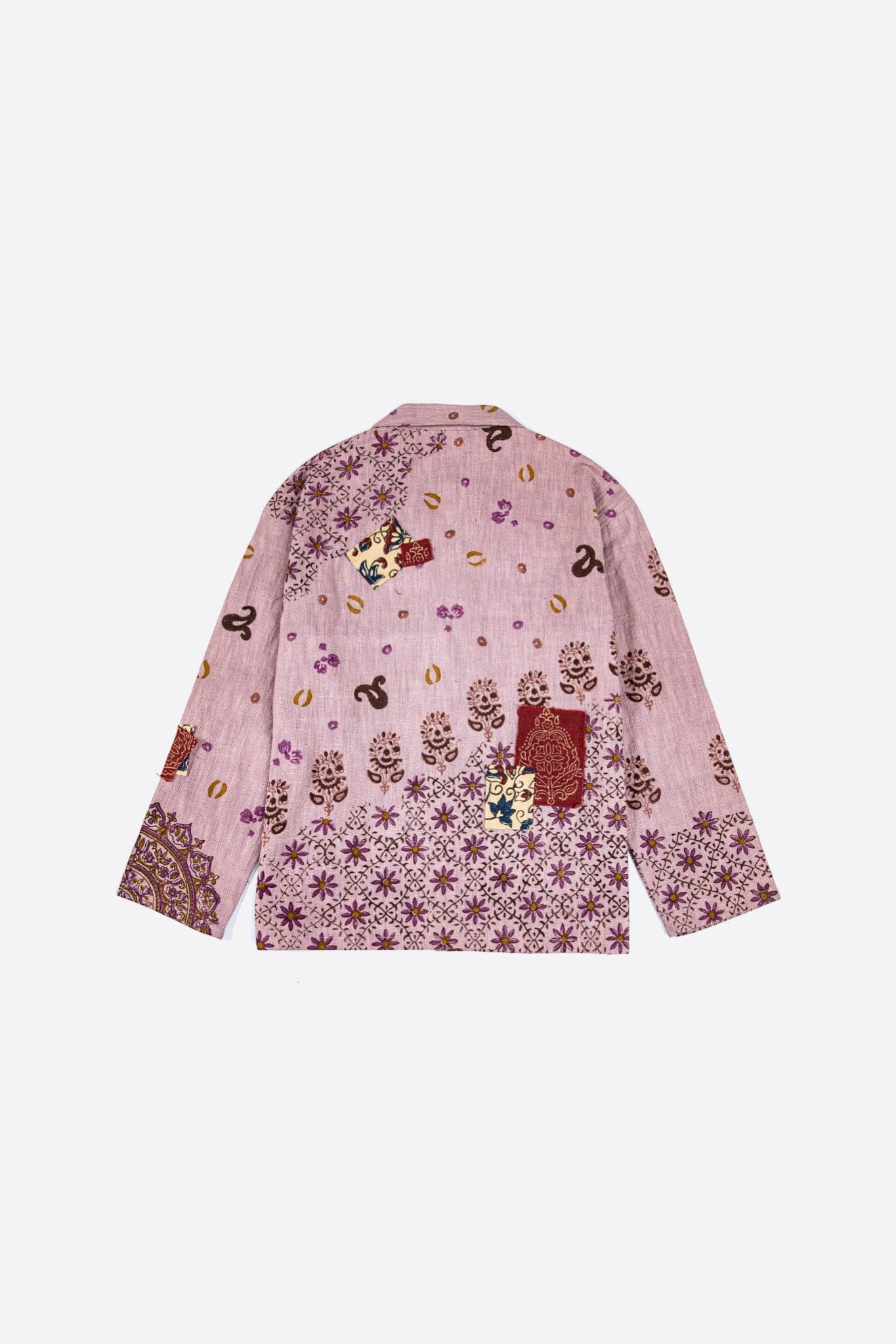 Pink blockprint button-down - Image 5