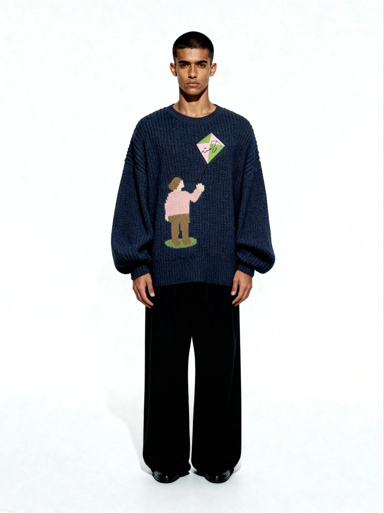 Play of wind chunky knit sweater - Image 4