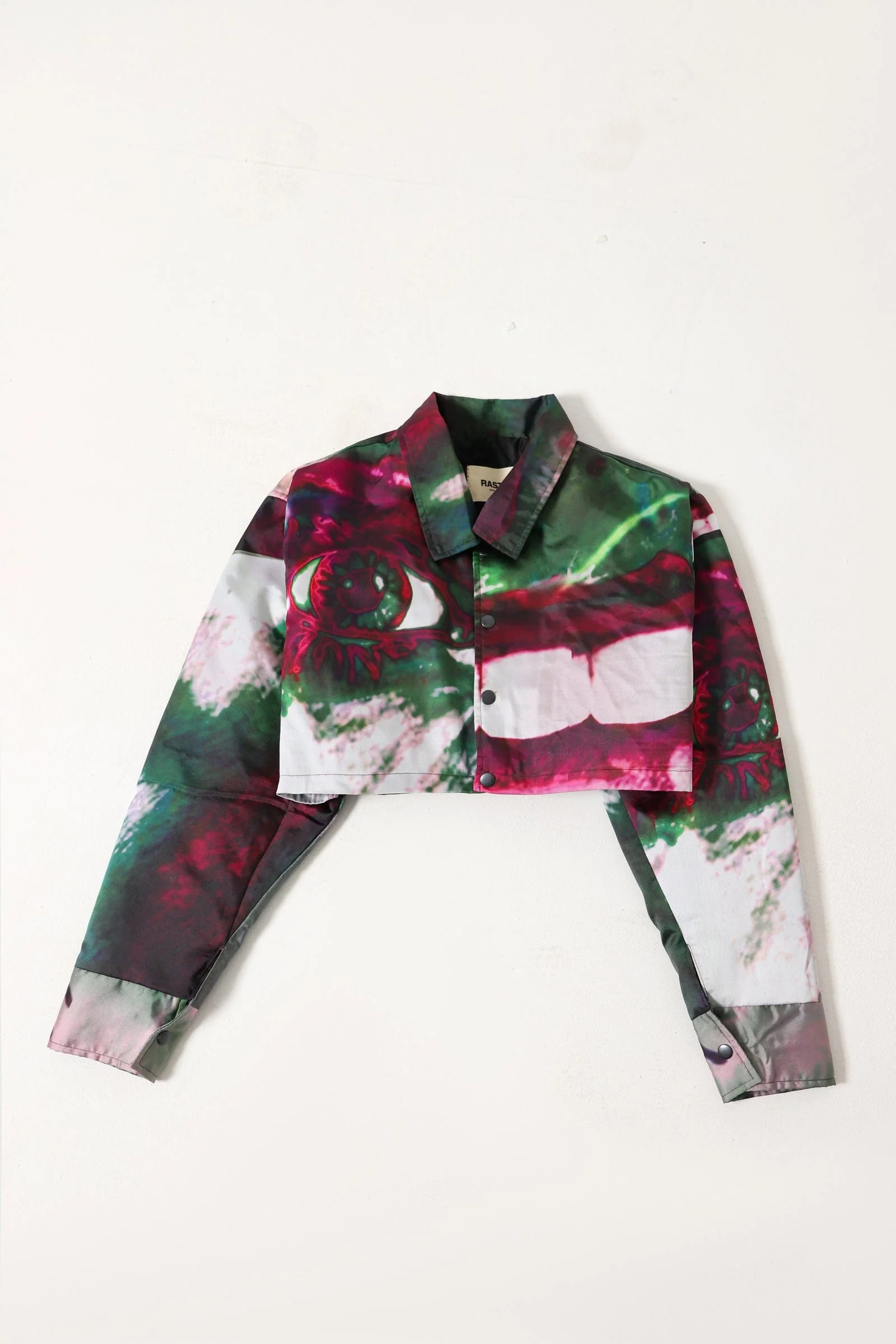 Printed cropped shirt
