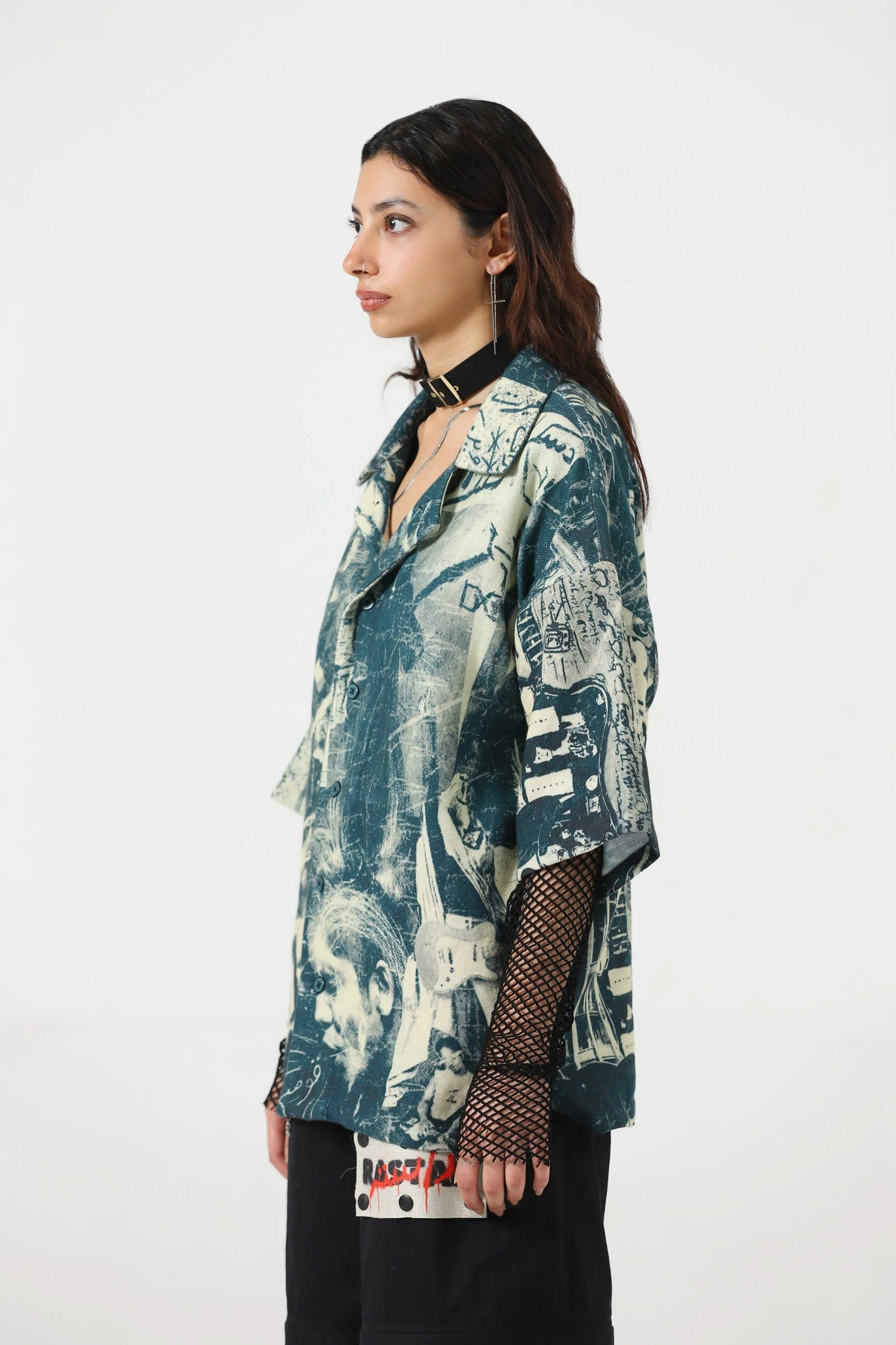 Printed handwoven button-down - Image 10