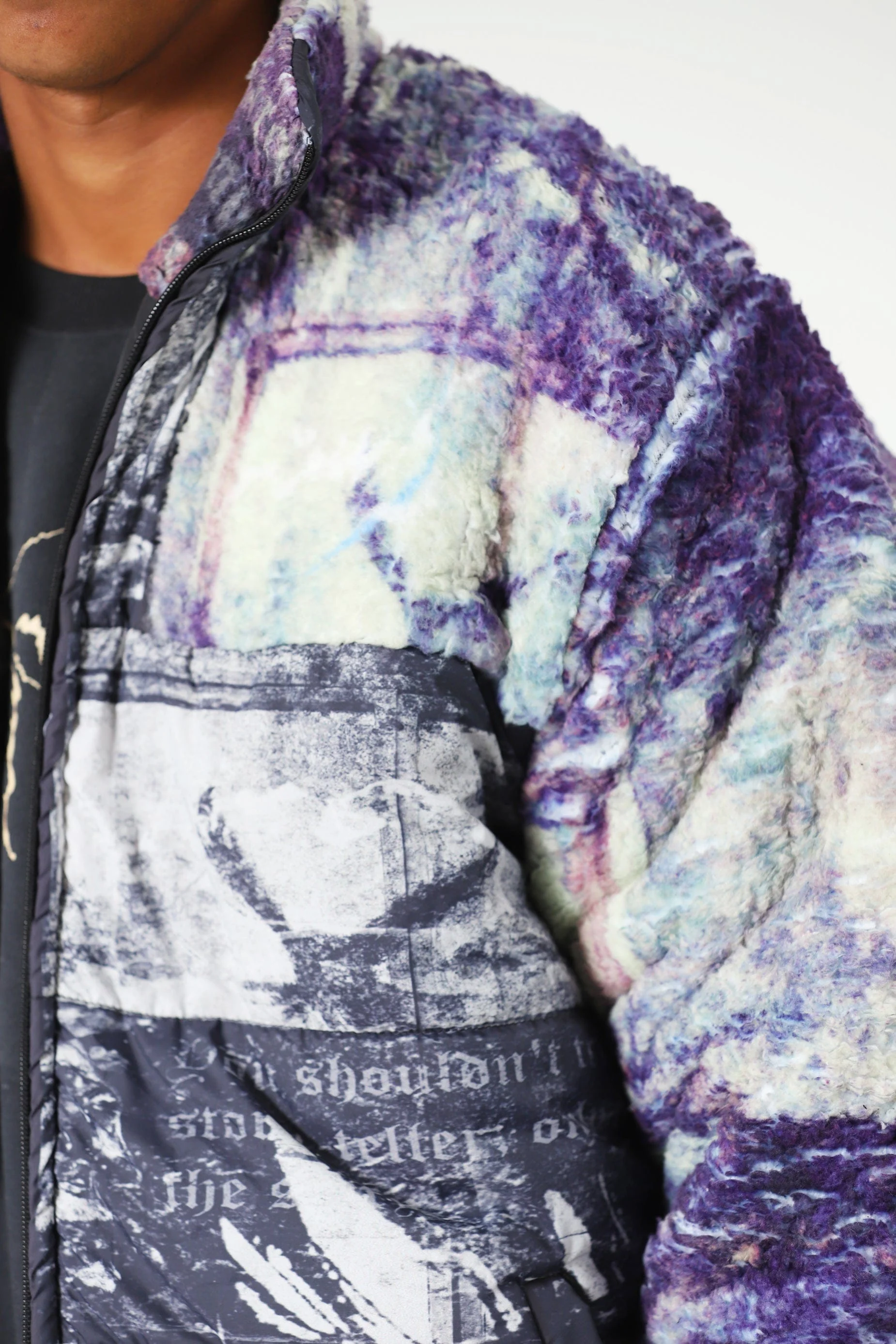 "Sandman" printed sherpa puffer jacket - Image 9