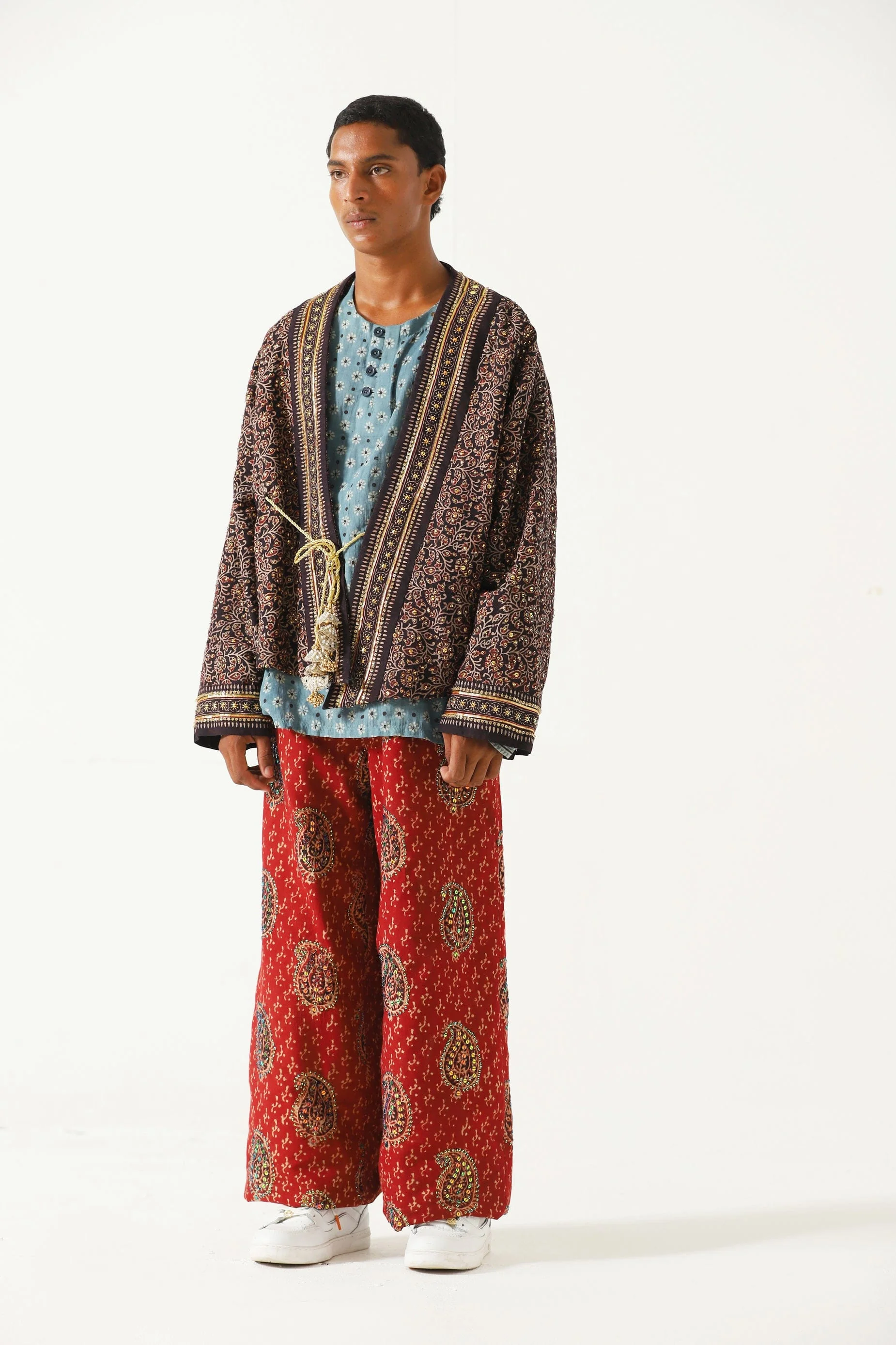 "Rajasthan" hand block print trousers - Image 5