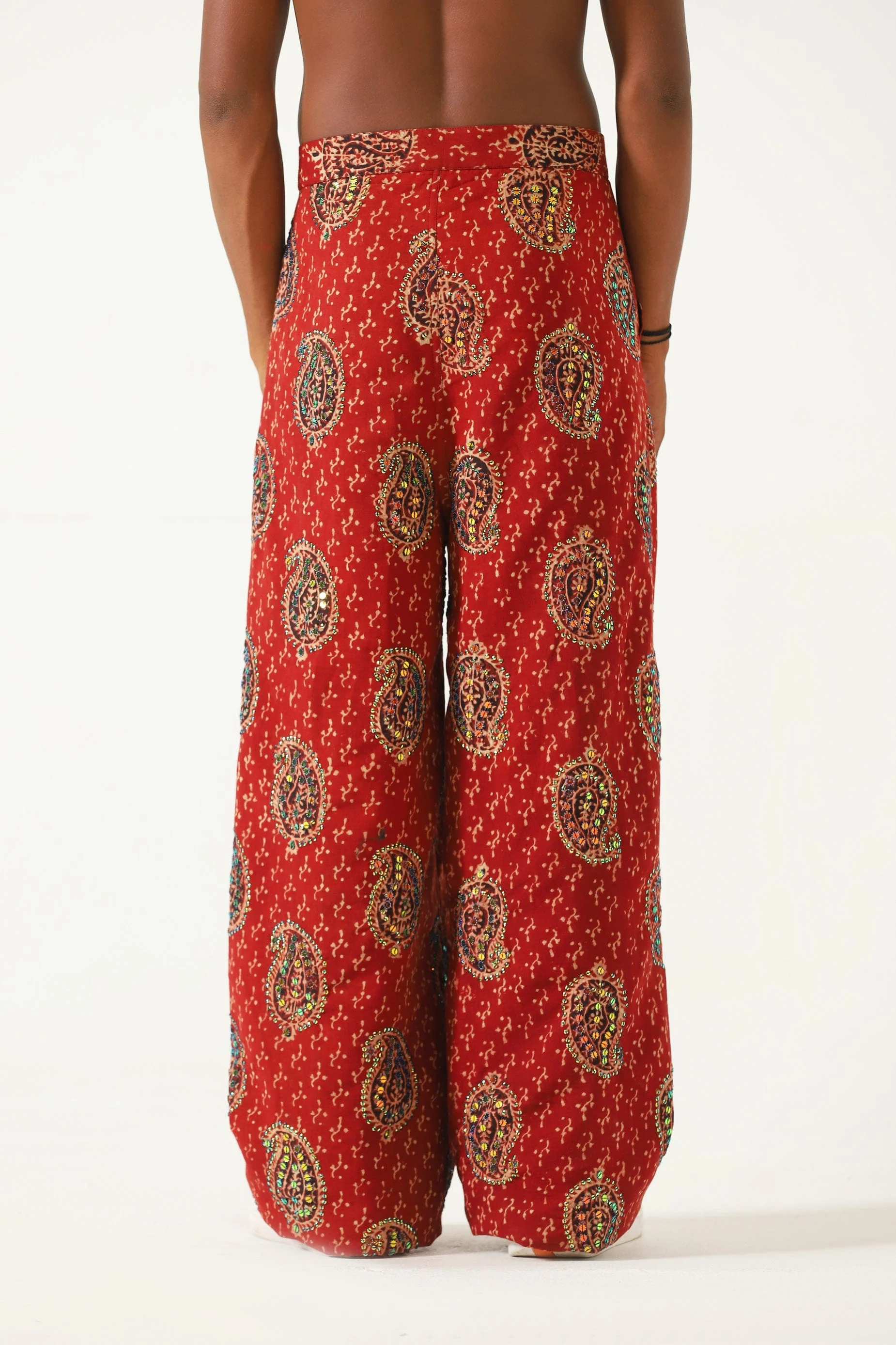 "Rajasthan" hand block print trousers - Image 7