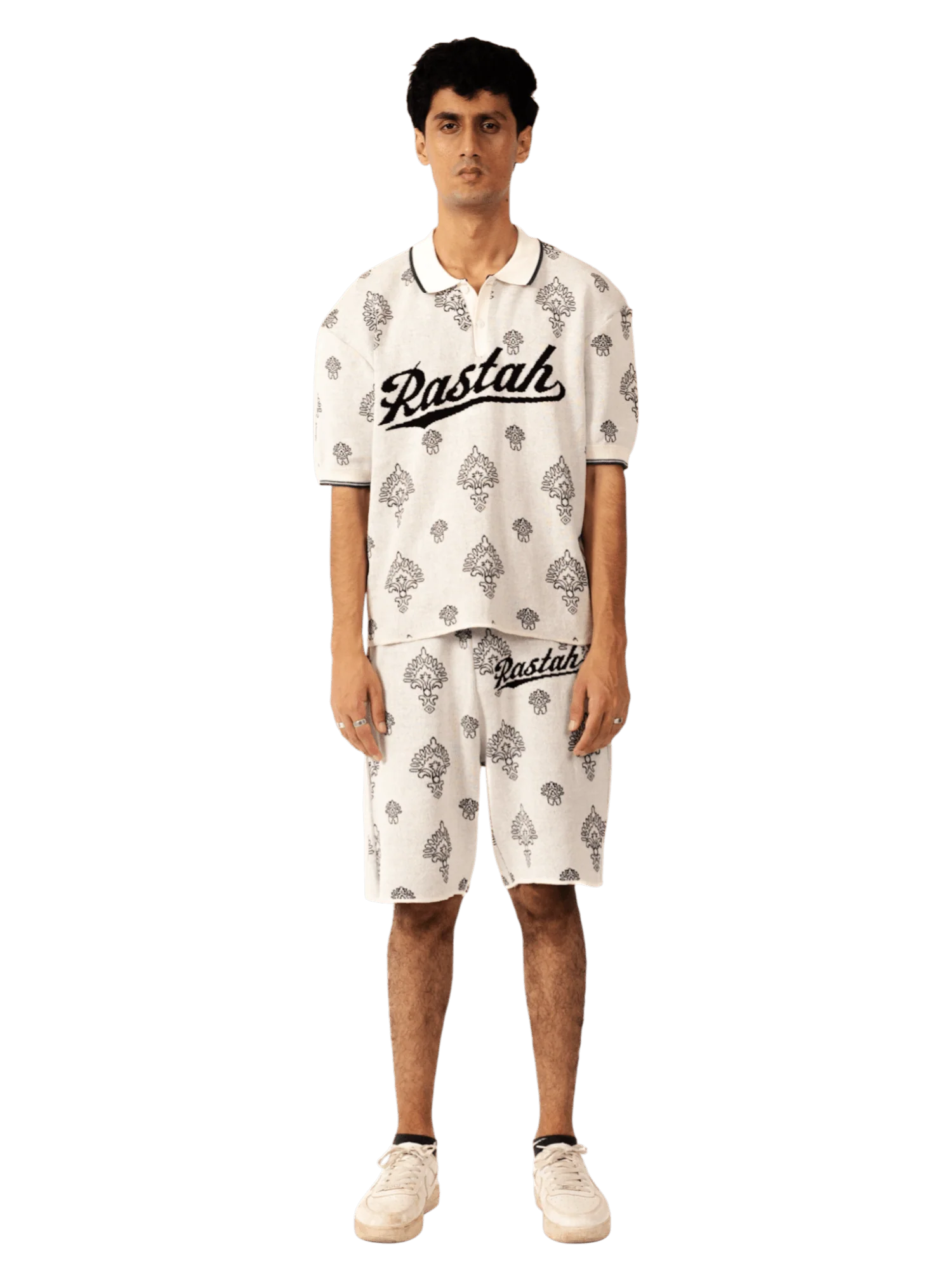 Rastah jacquard knit polo - Image 5