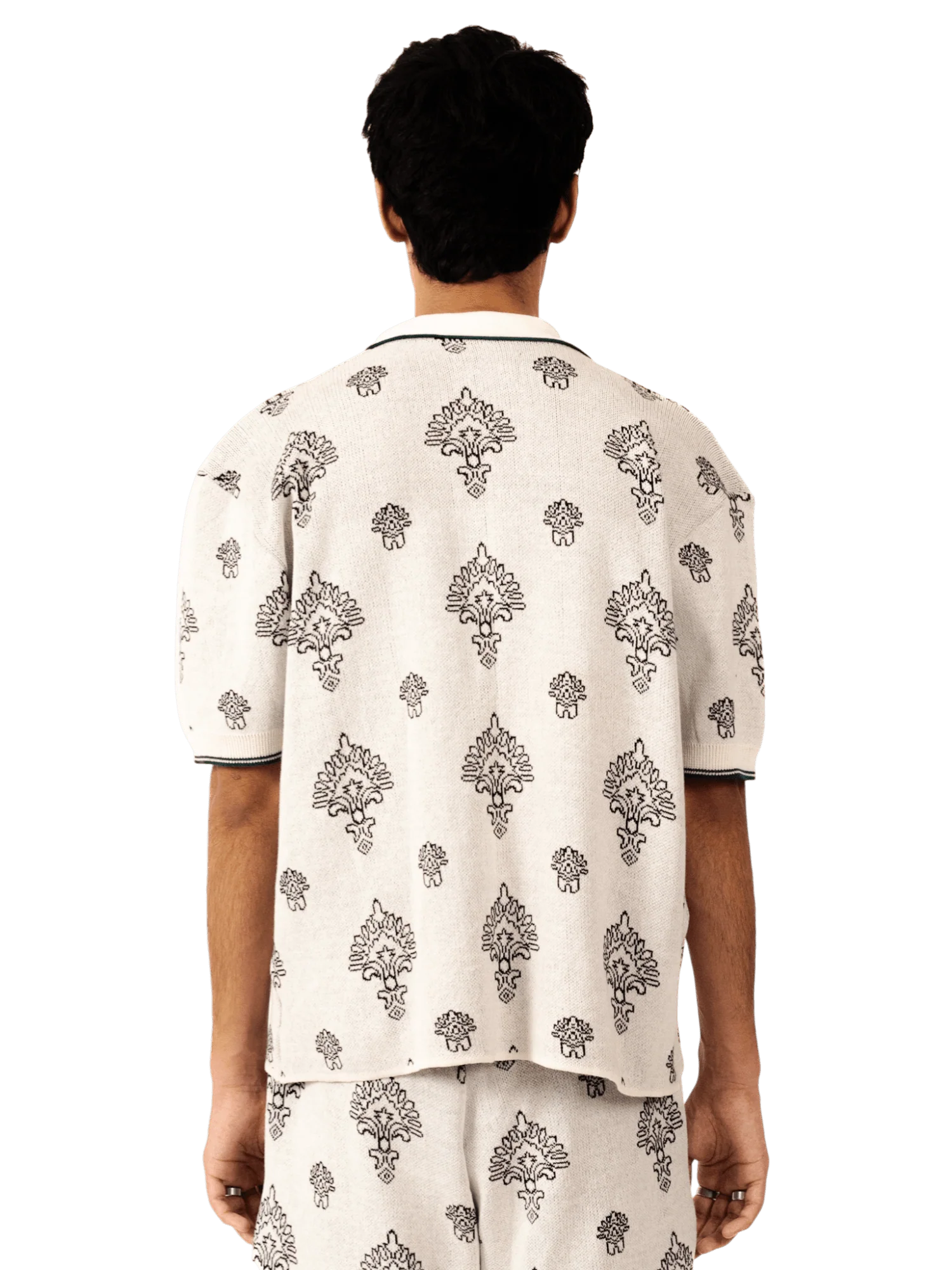 Rastah jacquard knit polo - Image 8