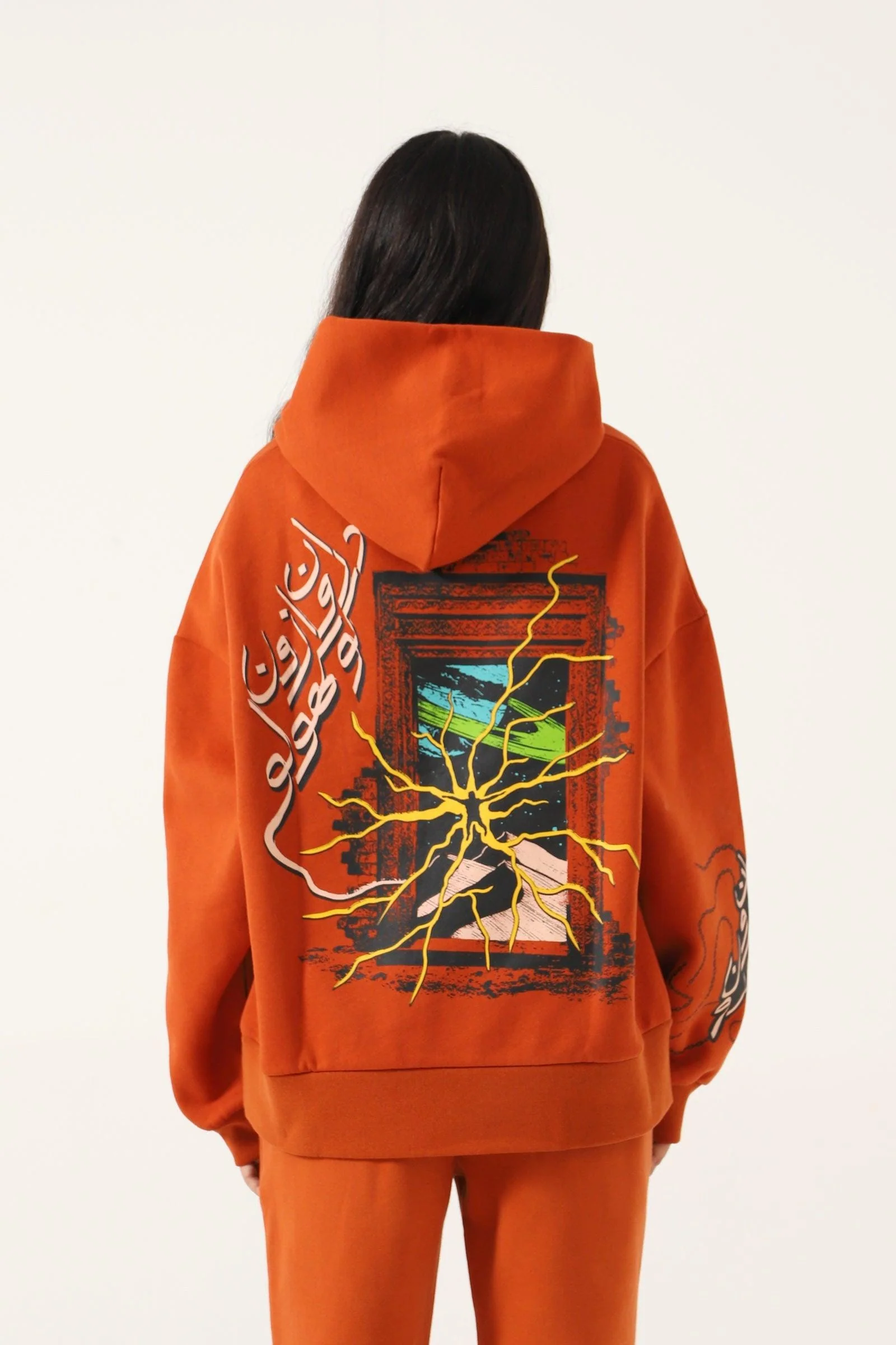 "Enlightenment" rust hoodie - Image 11