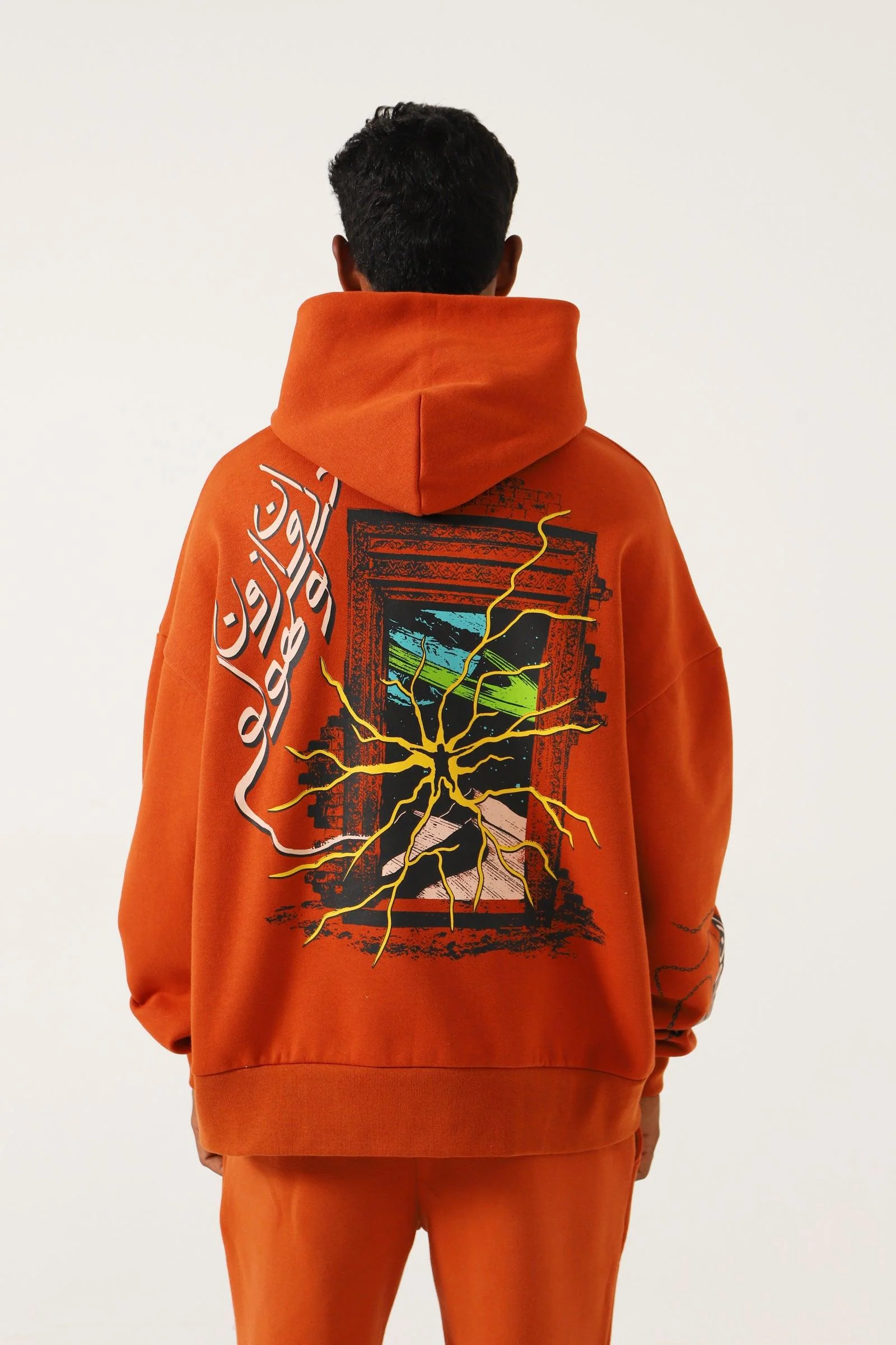 "Enlightenment" rust hoodie - Image 15