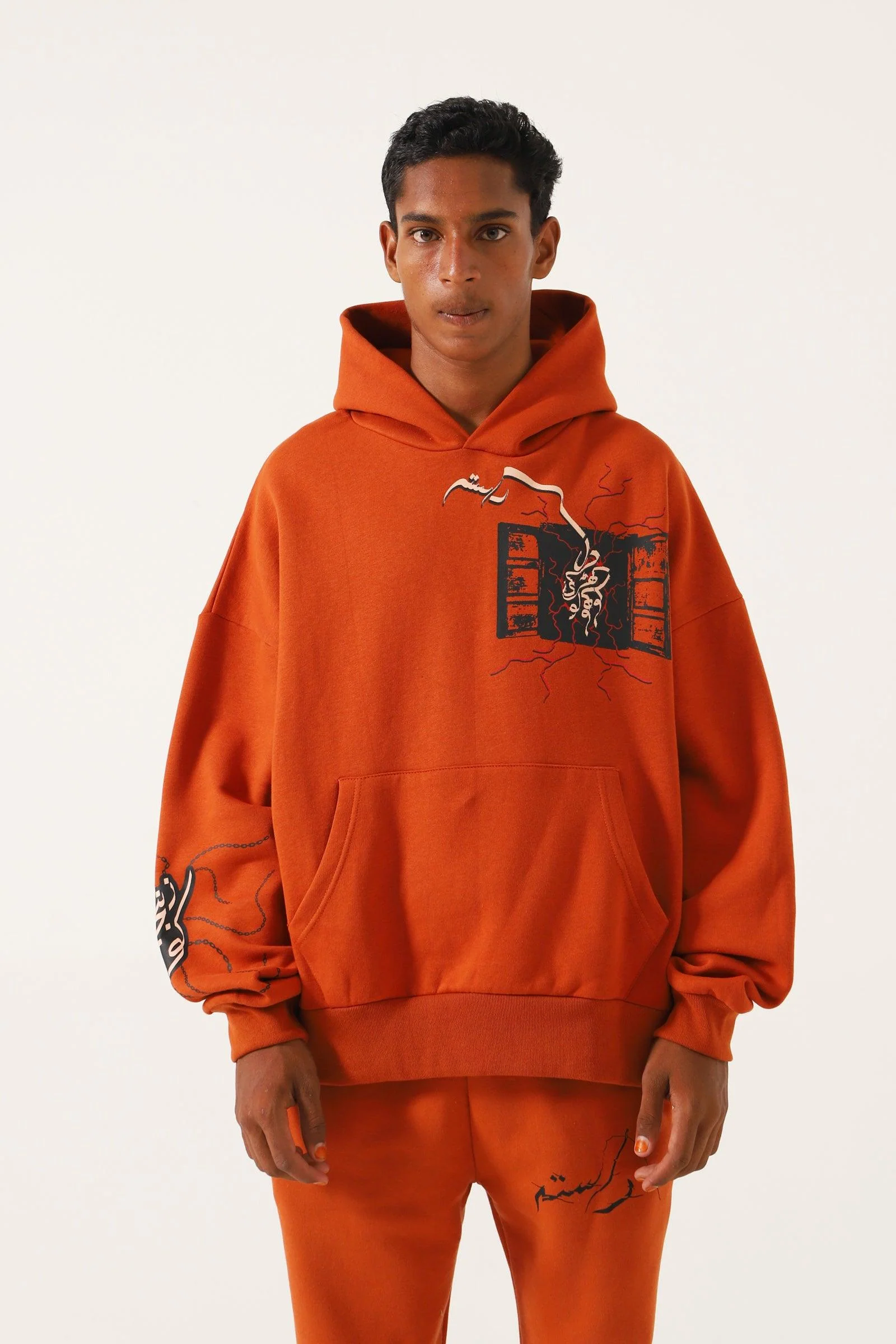 "Enlightenment" rust hoodie - Image 2