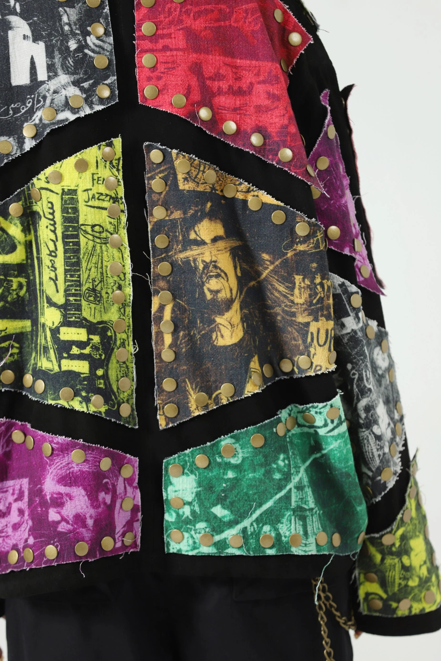 Reversible leather patch jacket - Image 18