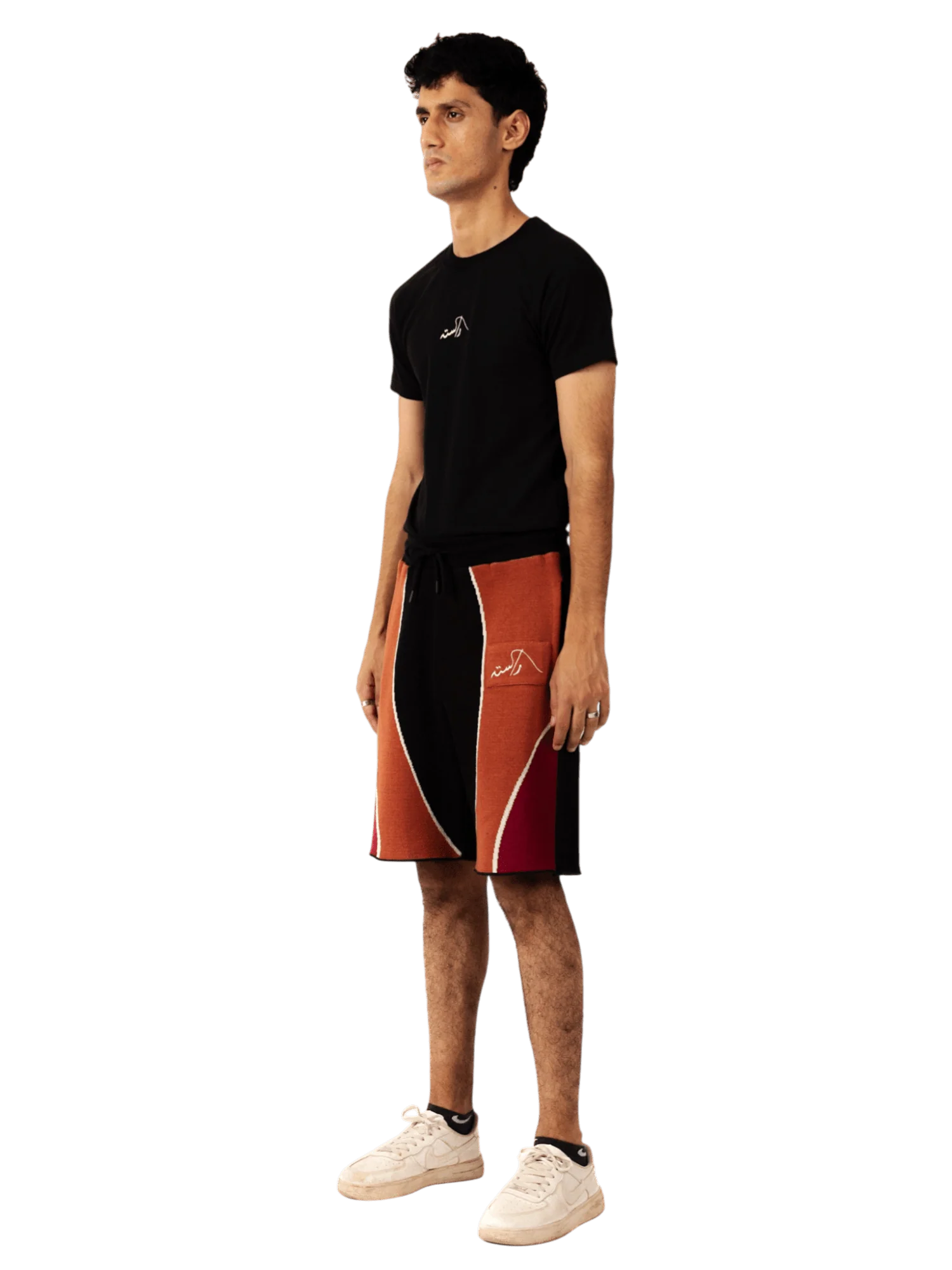 Rust echoesc knit shorts - Image 6