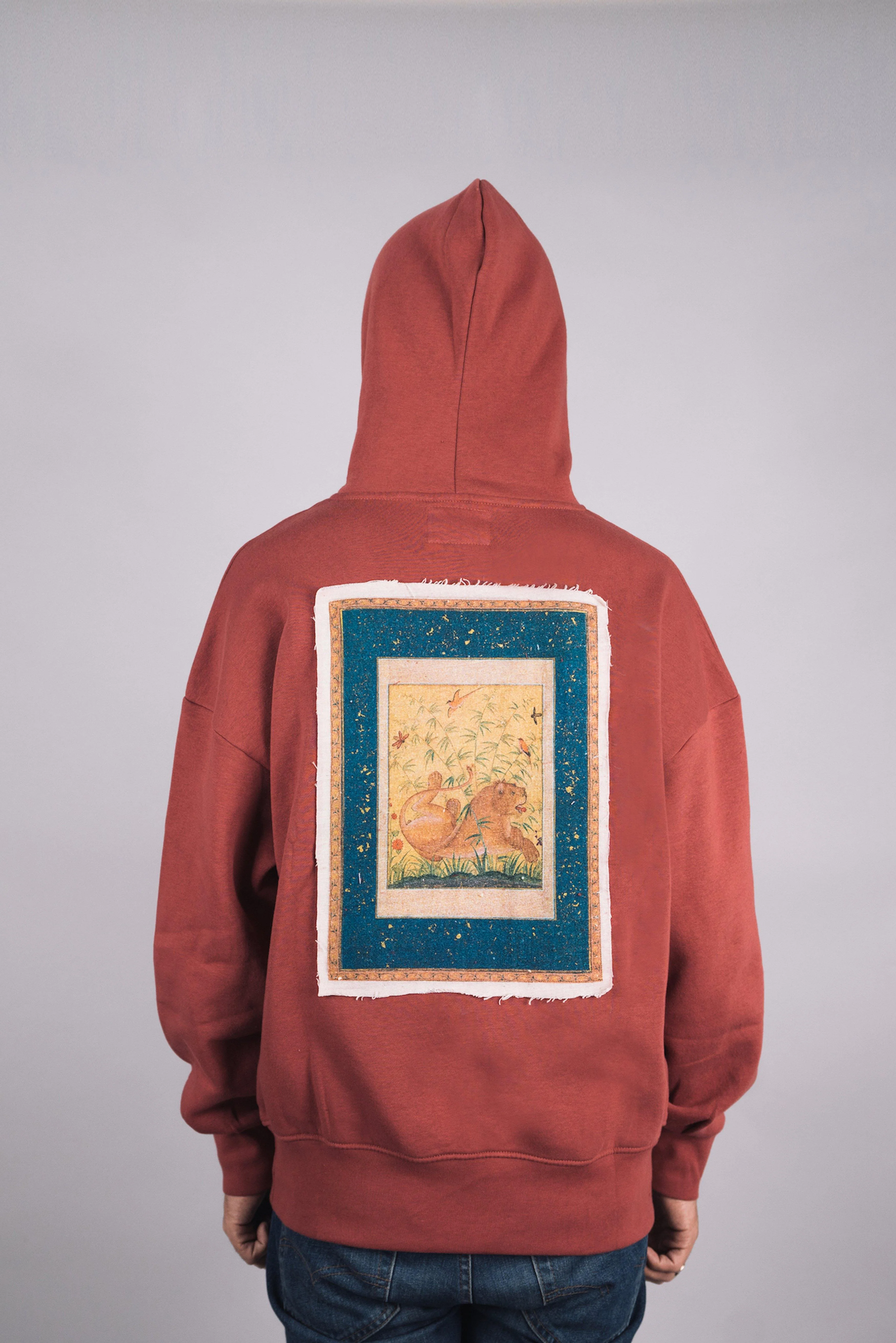 Brick pink envelope pocket hoodie - Image 5