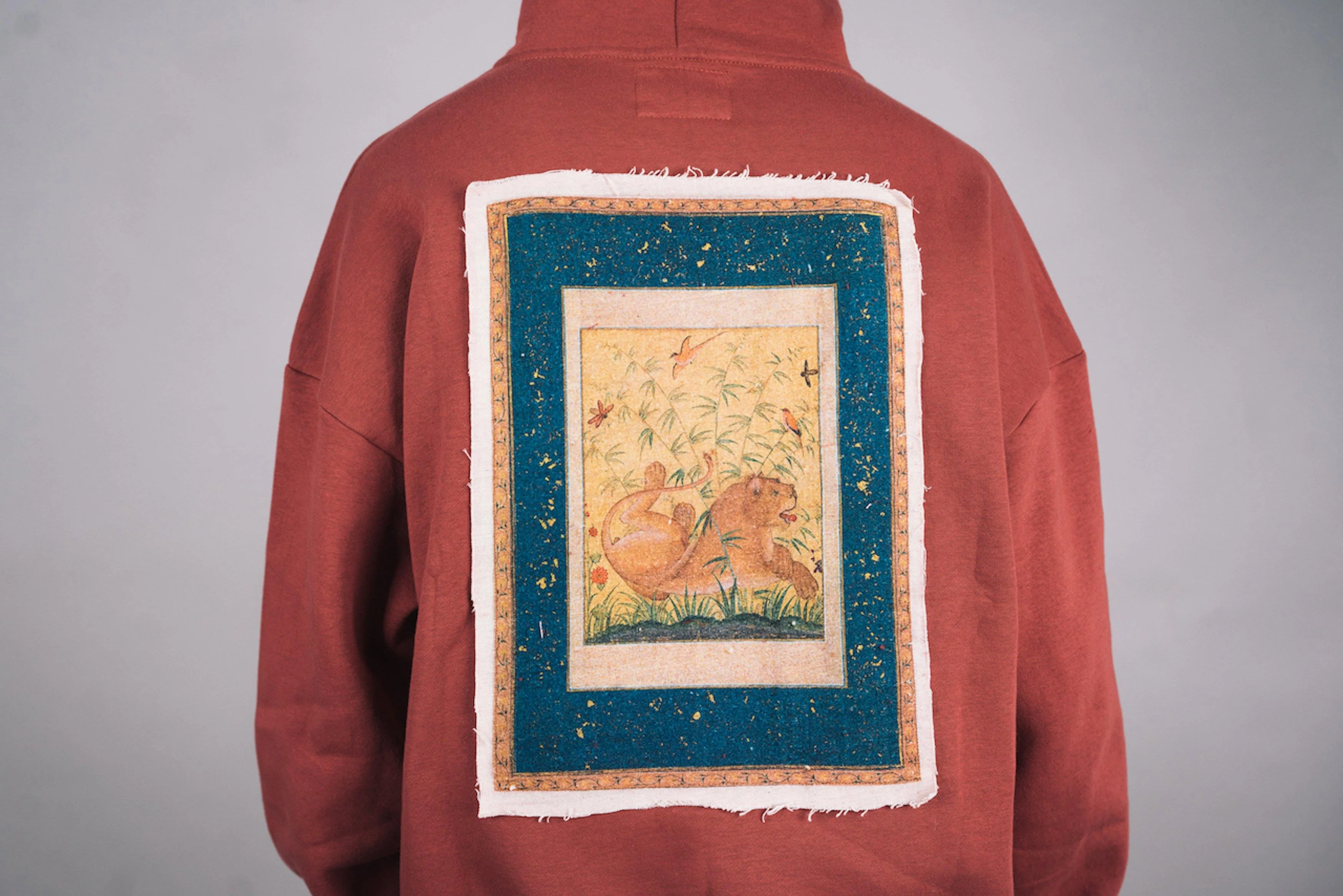 Brick pink envelope pocket hoodie - Image 6